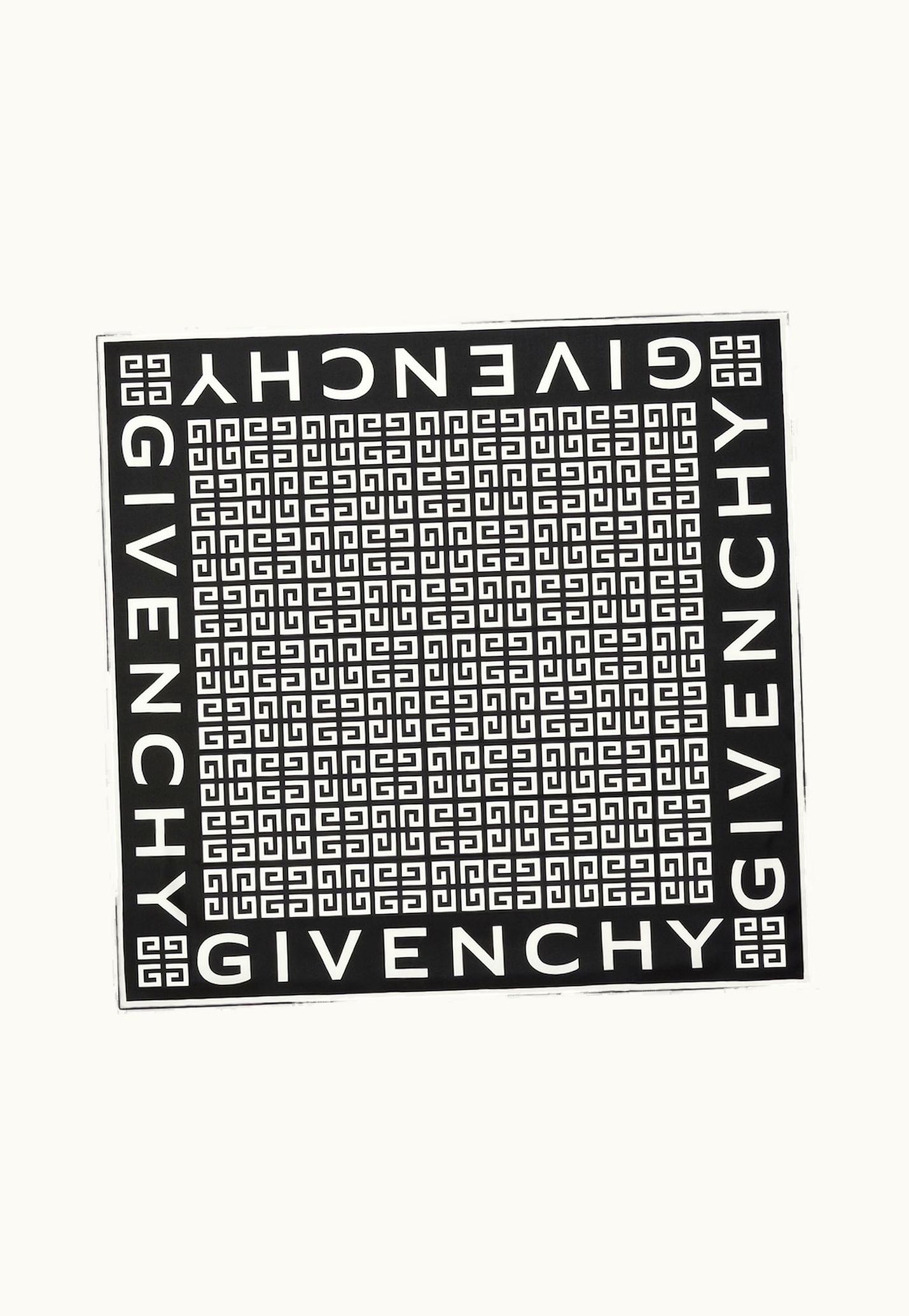 Givenchy Givenchy 4G Square In Silk - Black / White