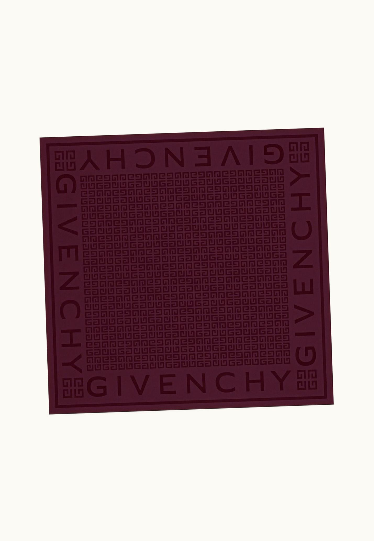 Givenchy Givenchy 4G Large Square In Silk Jacquard - Aubergine