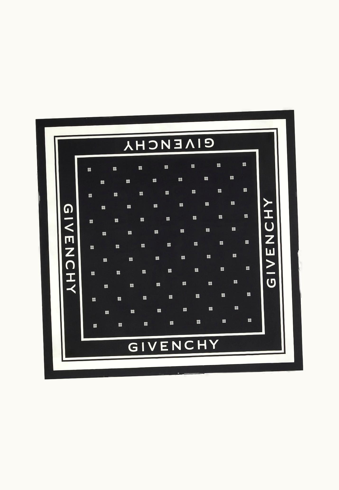Givenchy Givenchy Square In 4G Silk - Black / White