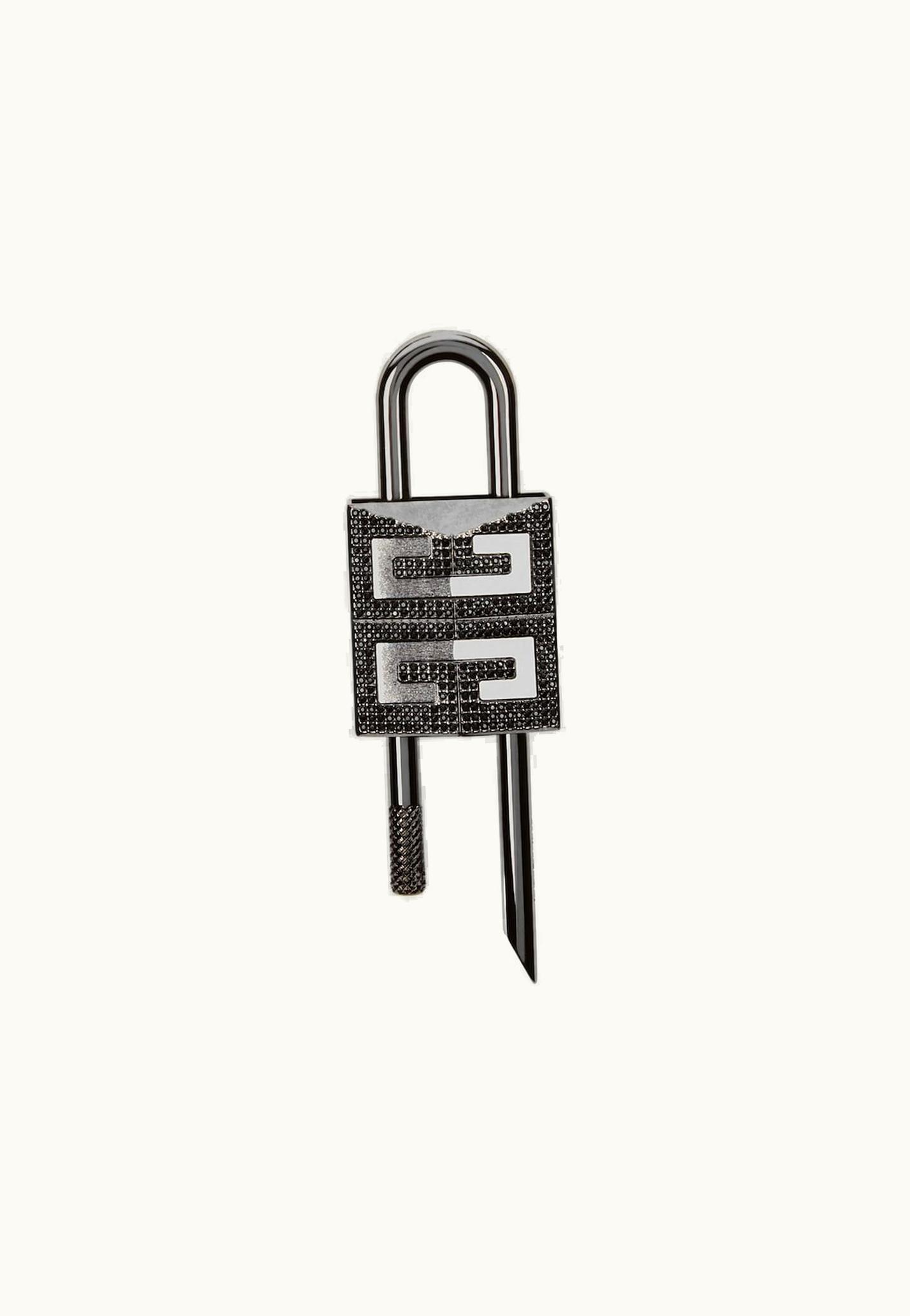 Givenchy Givenchy 4G Padlock In Metal With Strass - Black