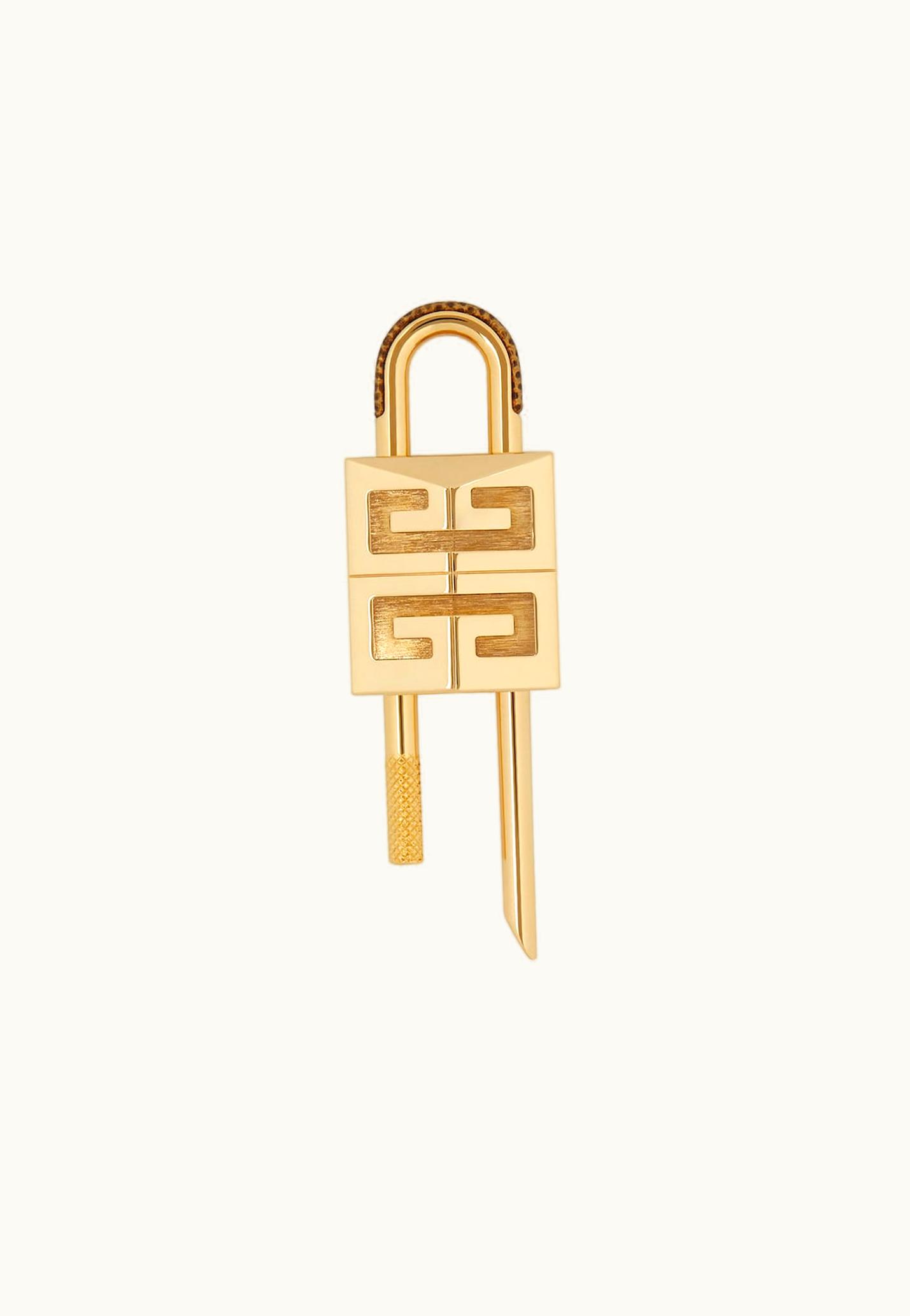 Givenchy Givenchy Small 4G Padlock In Metal - Golden Yellow