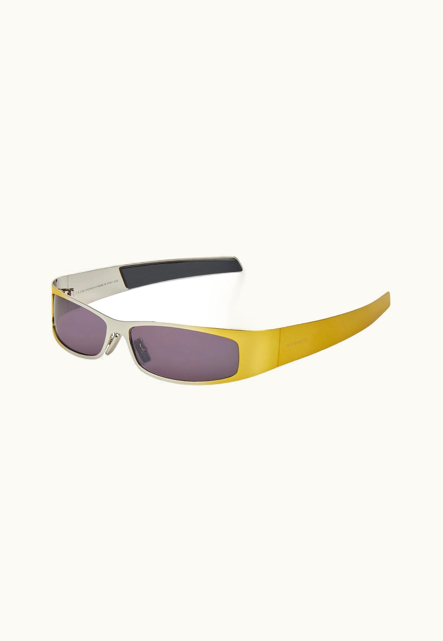 Givenchy Givenchy G Scape Sunglasses In Metal - Dark Yellow