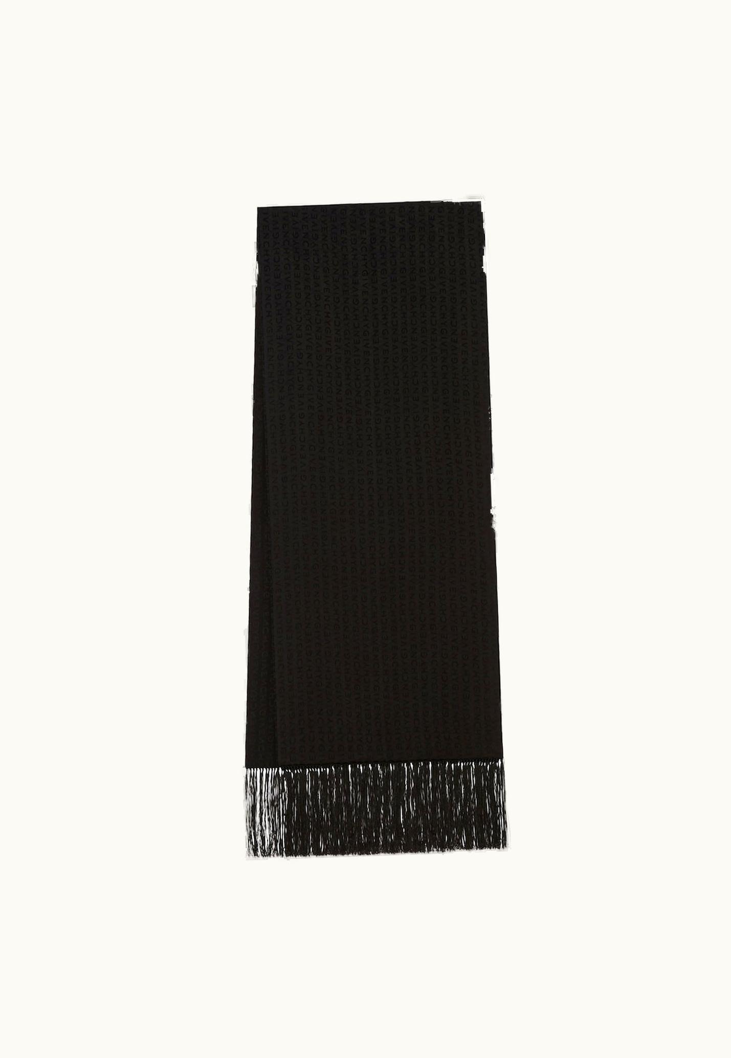 Givenchy Givenchy Scarf In Silk Jacquard - Black