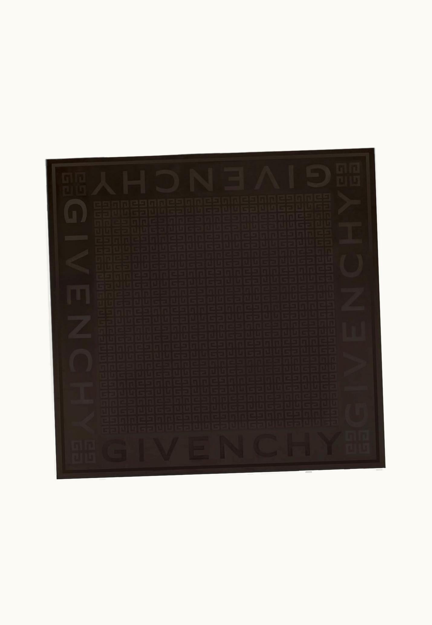 Givenchy Givenchy 4G Large Square In Silk Jacquard - Black