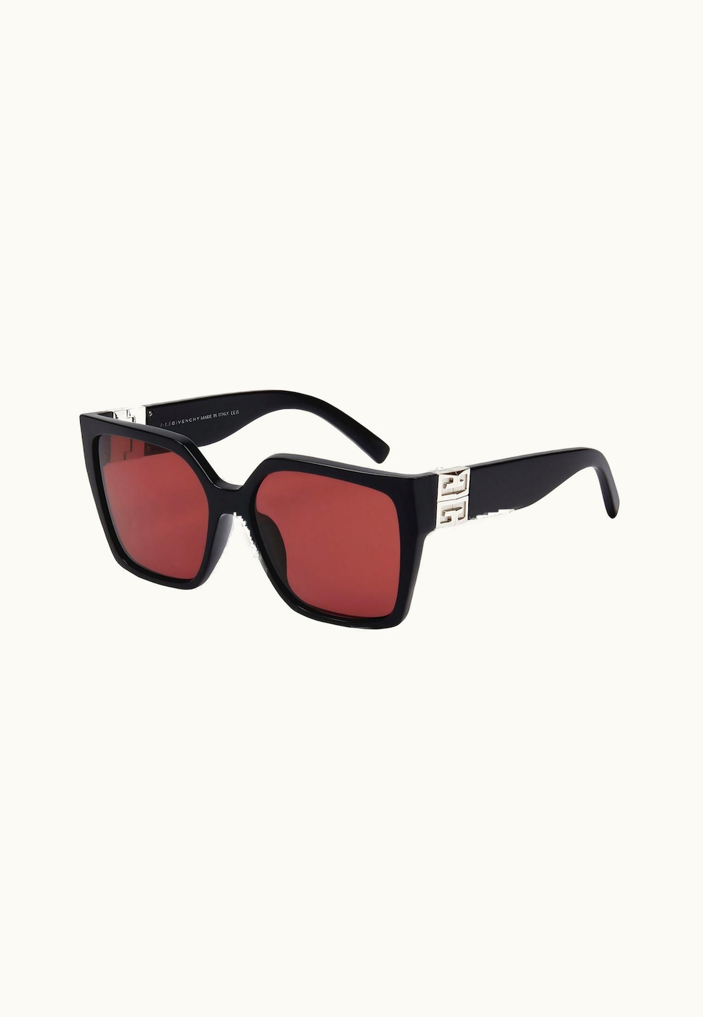 Givenchy Givenchy 4G Sunglasses In Acetate - Black / Burgundy