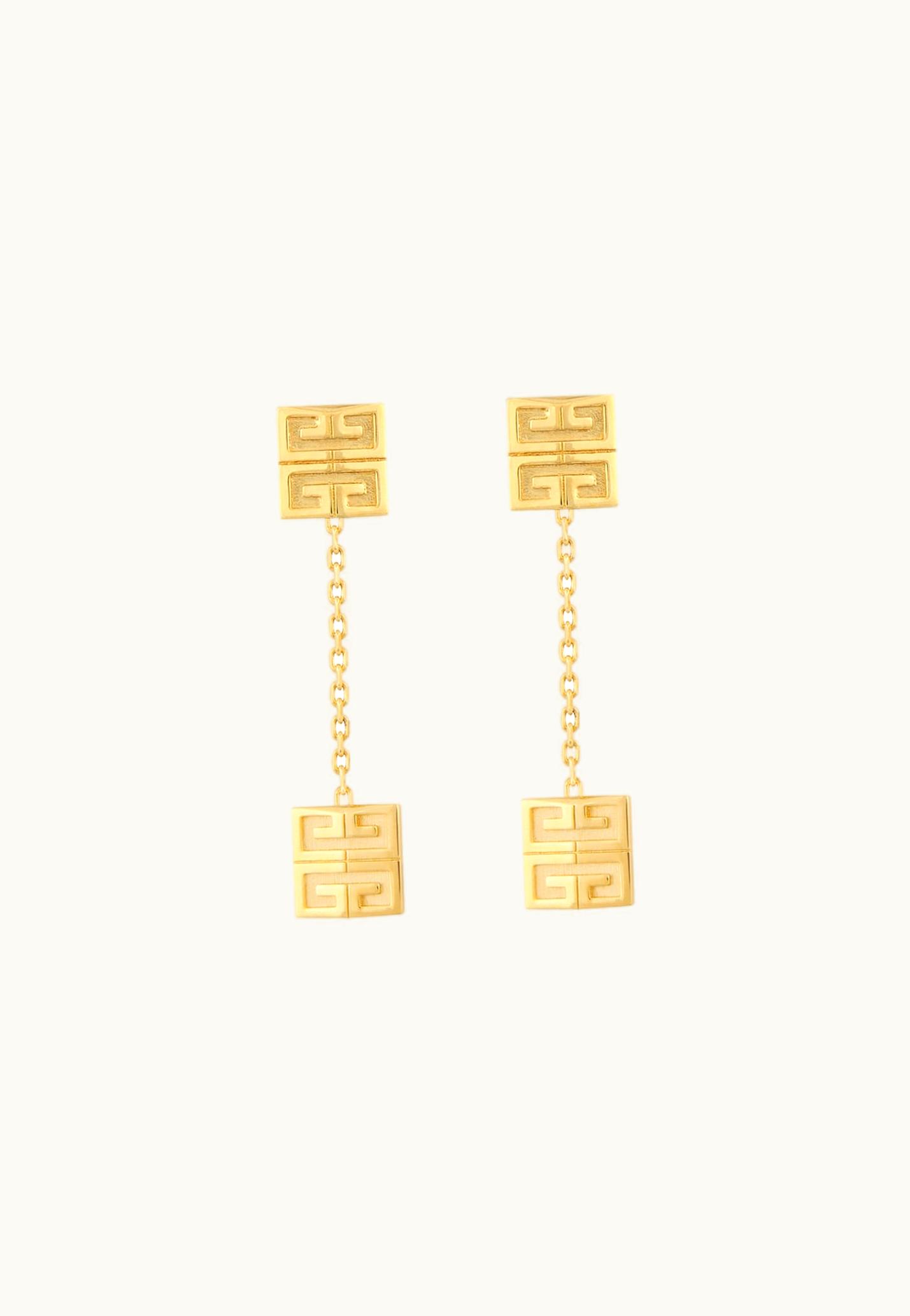 Givenchy Givenchy 4G Pendant Earrings In Metal - Golden Yellow
