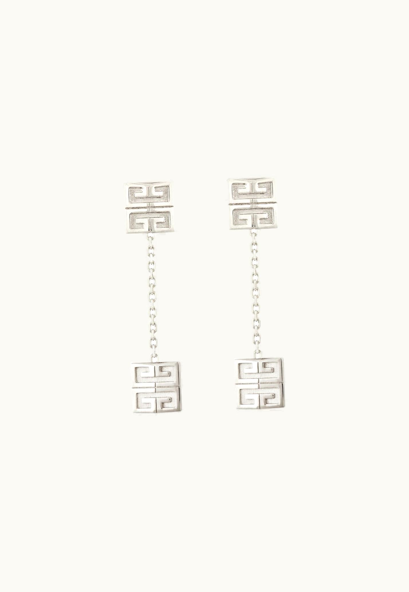 Givenchy Givenchy 4G Pendant Earrings In Metal - Silvery