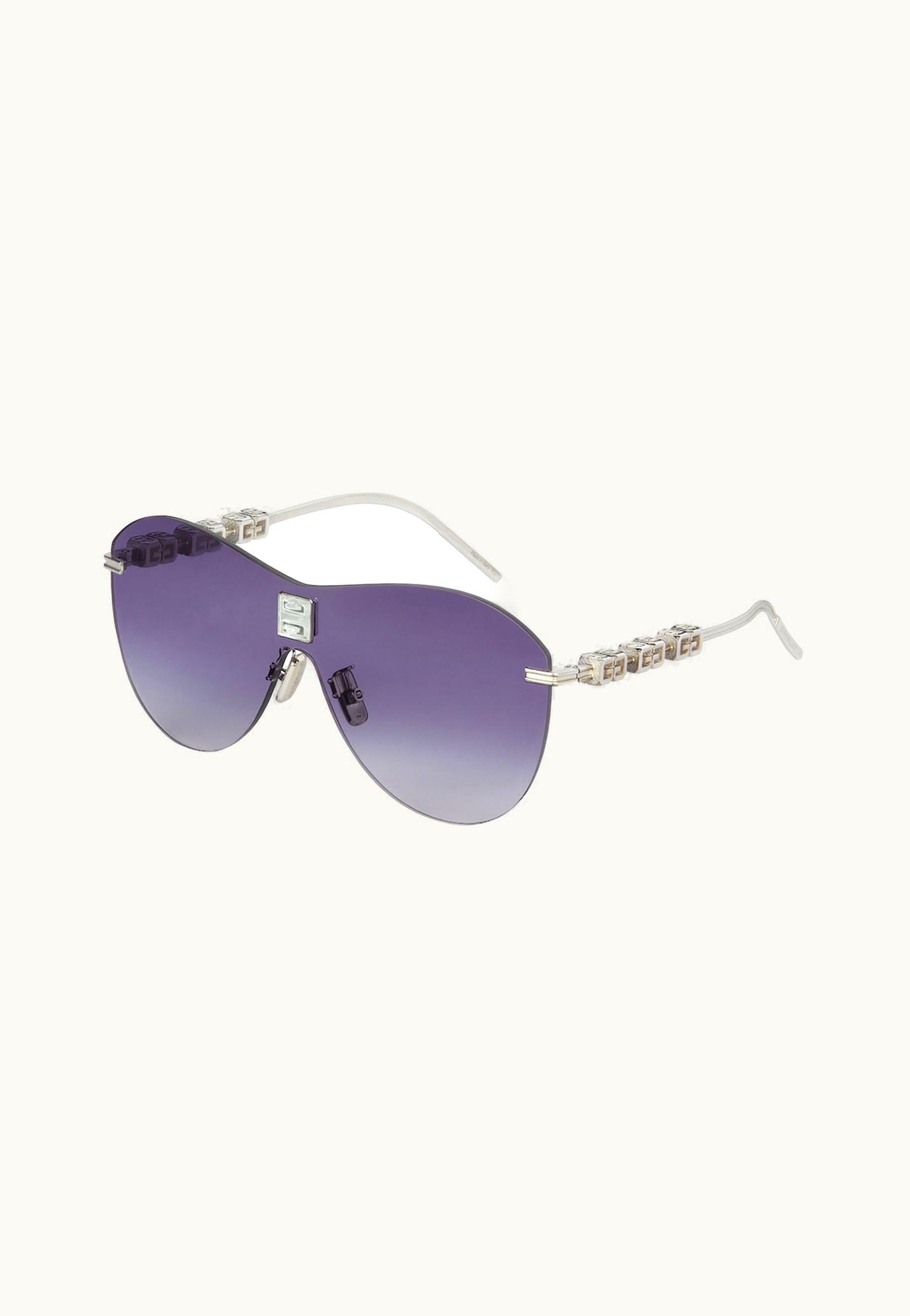 Givenchy Givenchy 4gem Unisex Sunglasses In Metal - Palladium