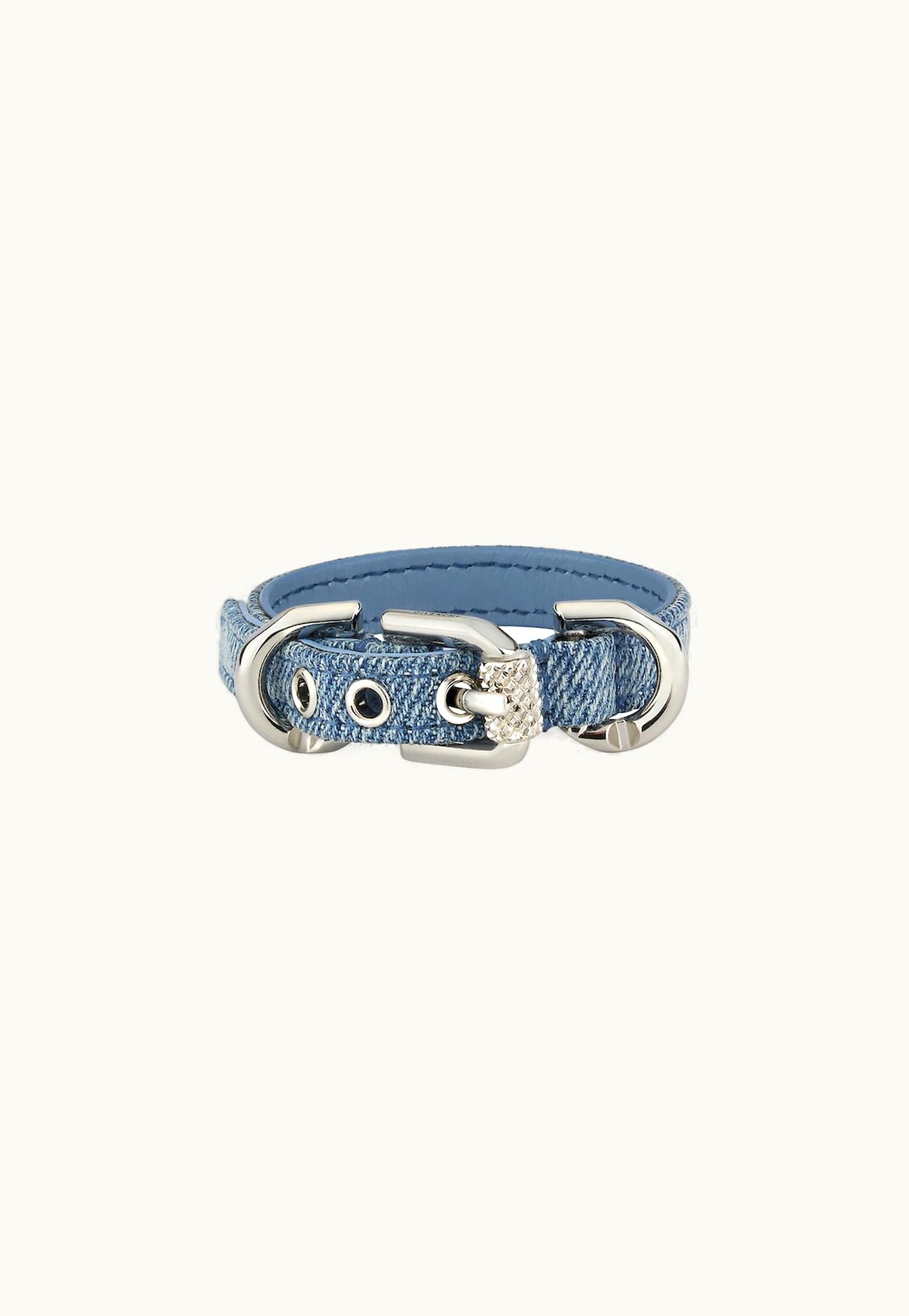 Givenchy Givenchy Voyou Bracelet In Denim And Metal - Denim Blue