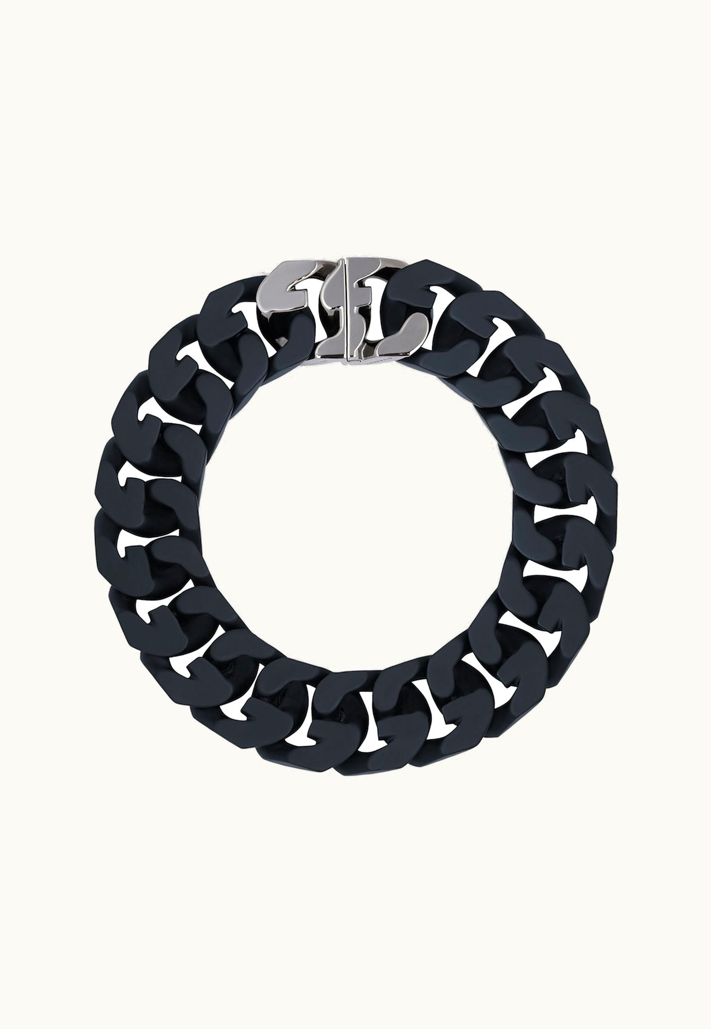Givenchy Givenchy G Chain In Metal Enamelled - Black