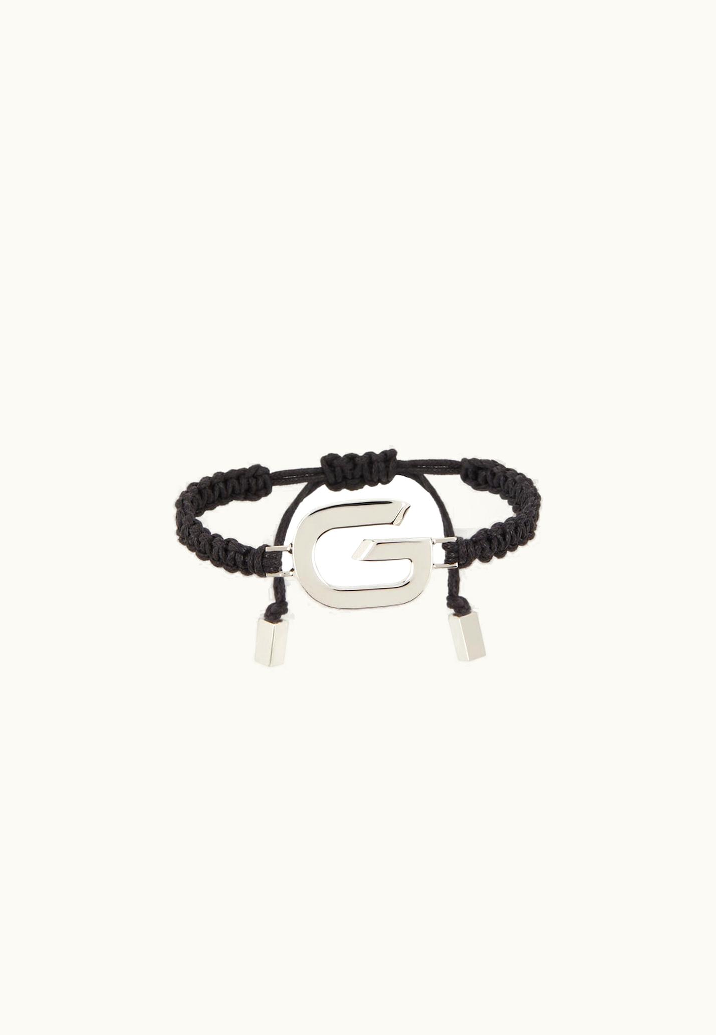 Givenchy Givenchy G Link Bracelet With Cord - Silvery