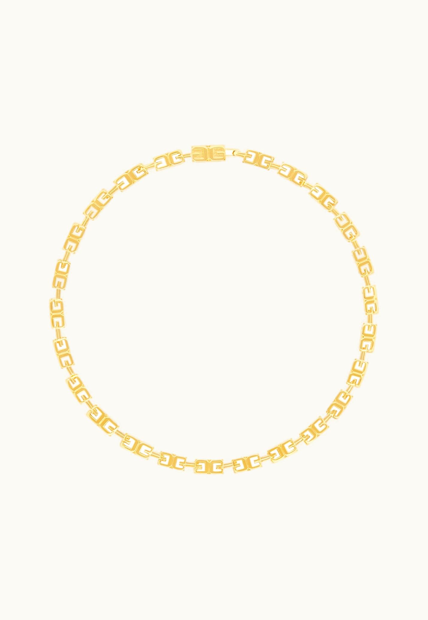 Givenchy Givenchy G Cube Necklace In Metal - Golden Yellow