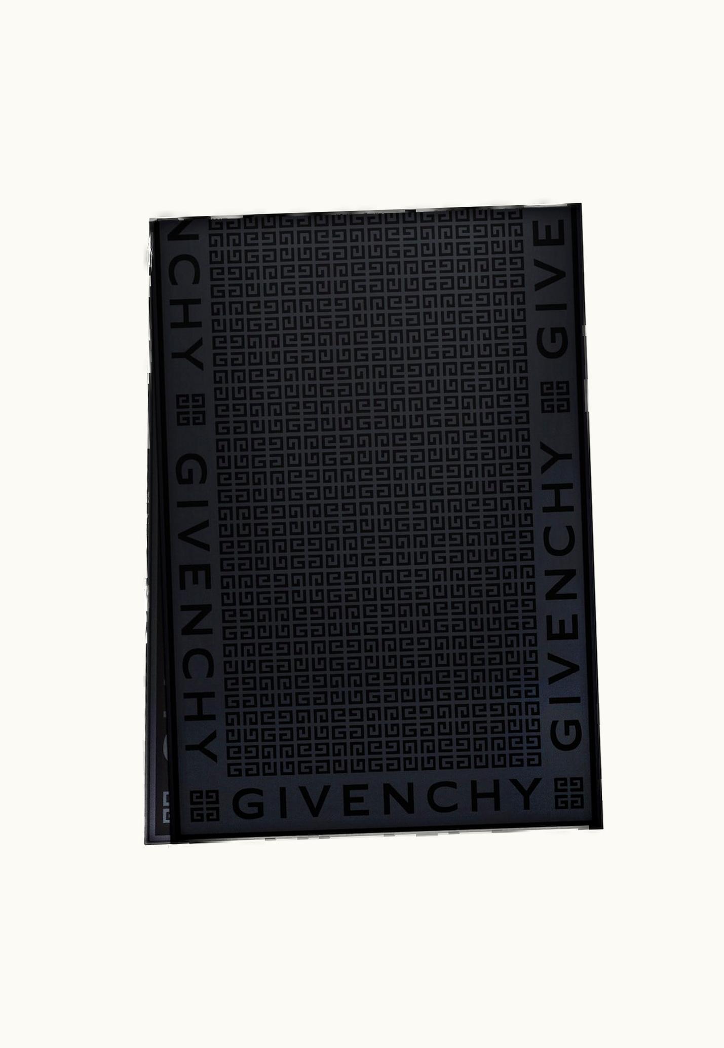 Givenchy Givenchy 4G Stole In Shiny Silk Jacquard - Black