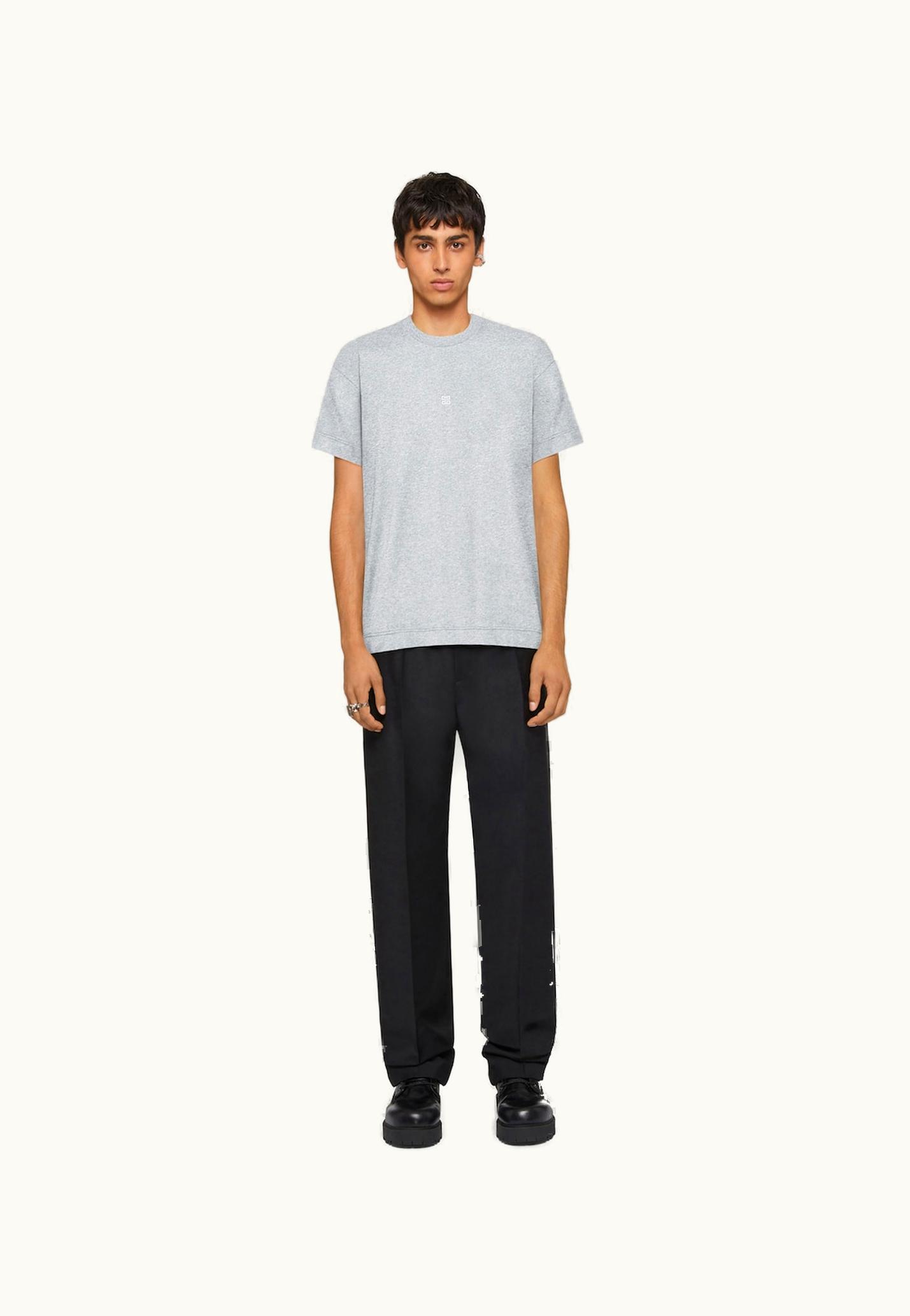 Givenchy Givenchy Slim Fit T-Shirt In Cotton - Charcoal