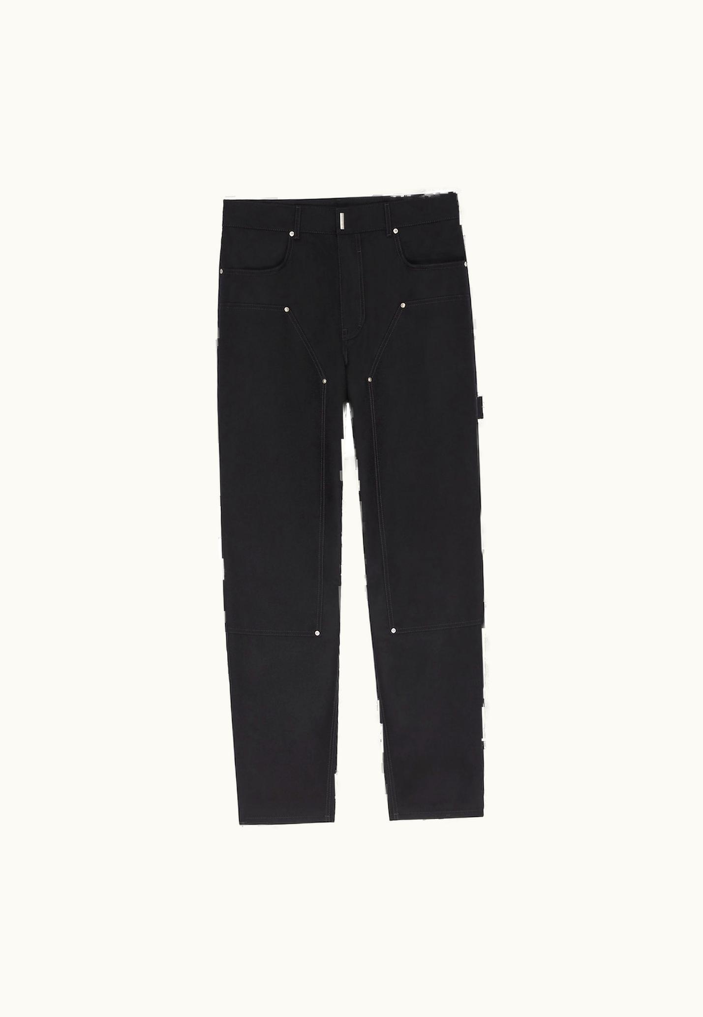 Givenchy Givenchy Carpenter Pants In Wool Flannel - Black