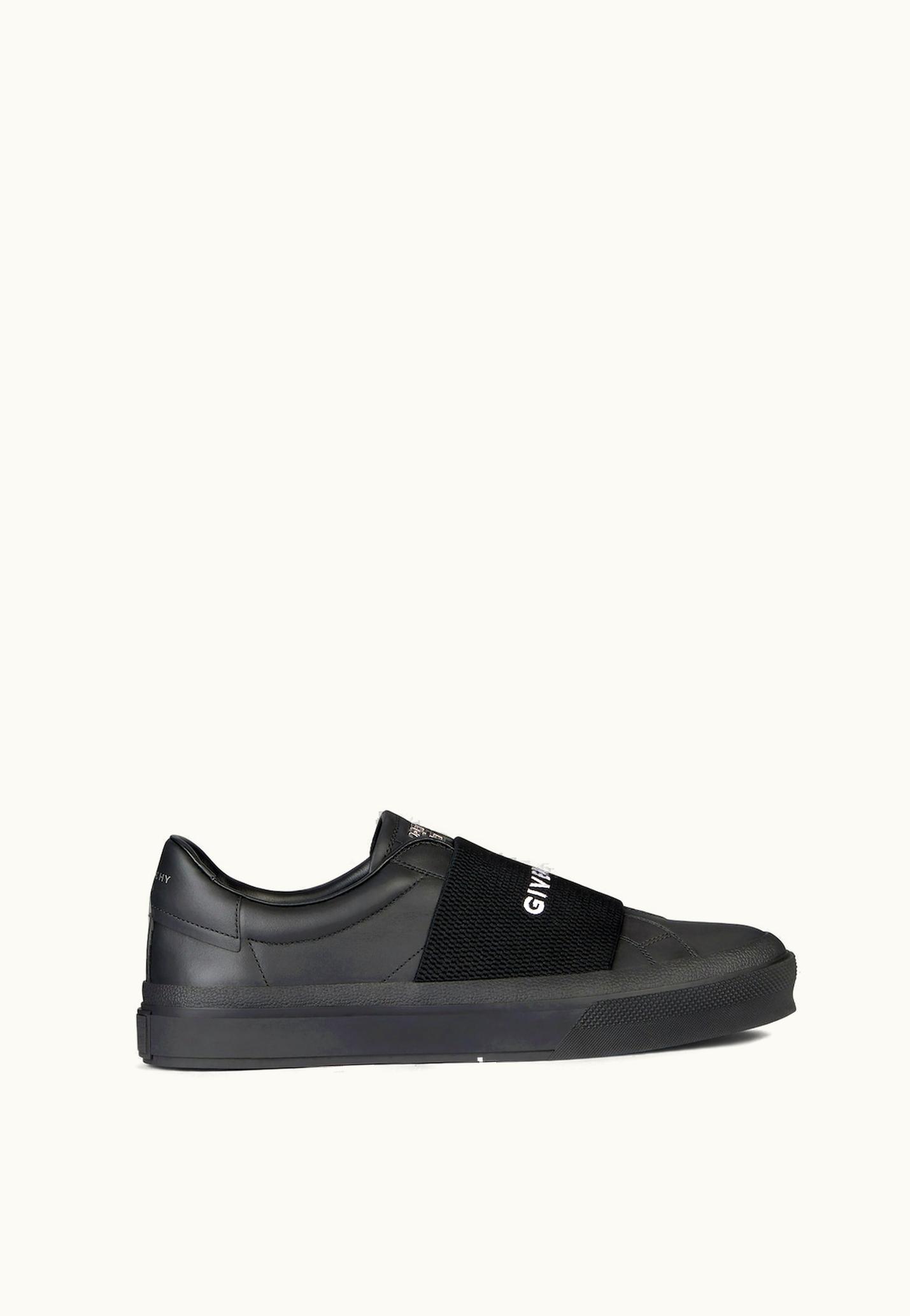 Givenchy Sneakers City Sport In Leather With Givenchy Webbing - Black
