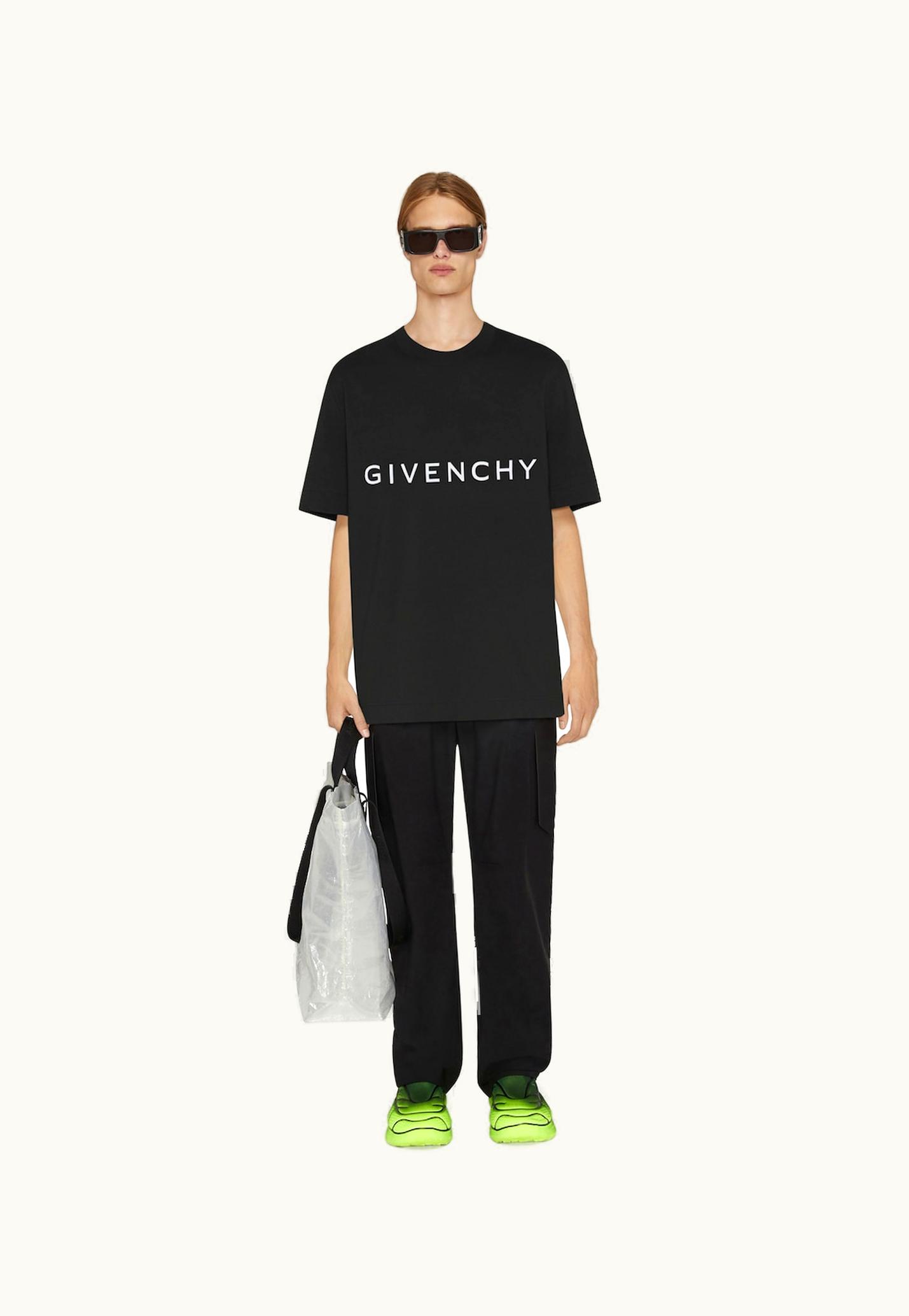 Givenchy Givenchy Archetype Oversized T-Shirt In Cotton - Black