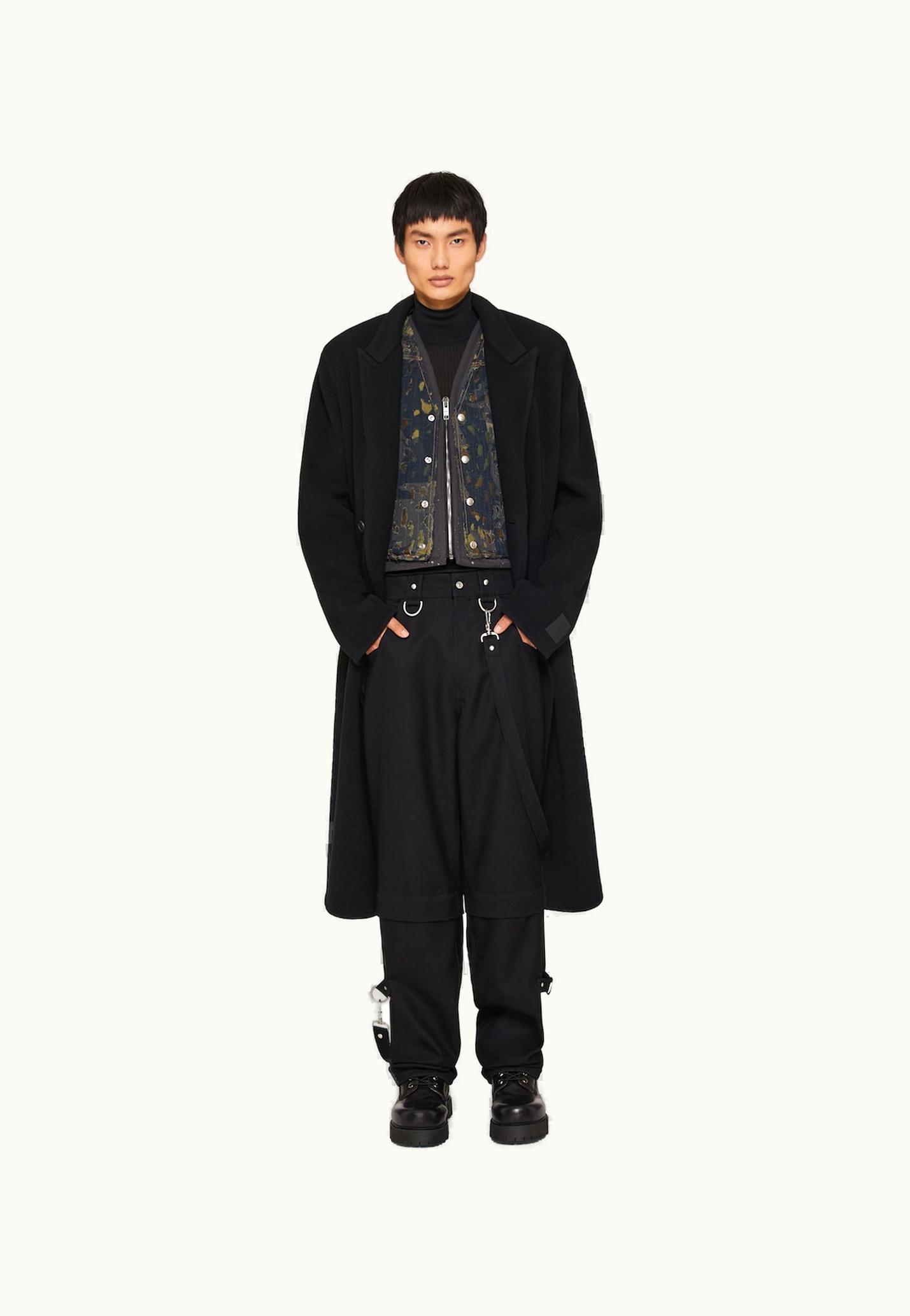 Givenchy Givenchy Long Coat In Double Face Wool And Cashmere - Black