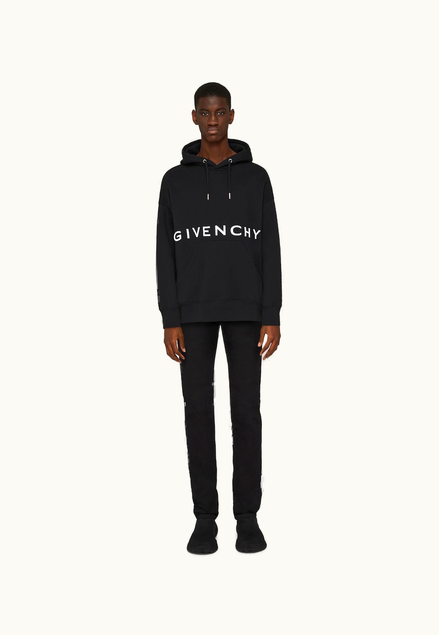 Givenchy Givenchy 4G Slim Fit Hoodie In Fleece - Black BLACK