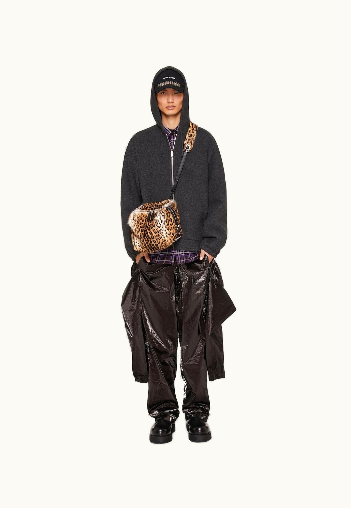 Givenchy Givenchy Hoodie In Double Face Wool And Cashmere - Dark Grey