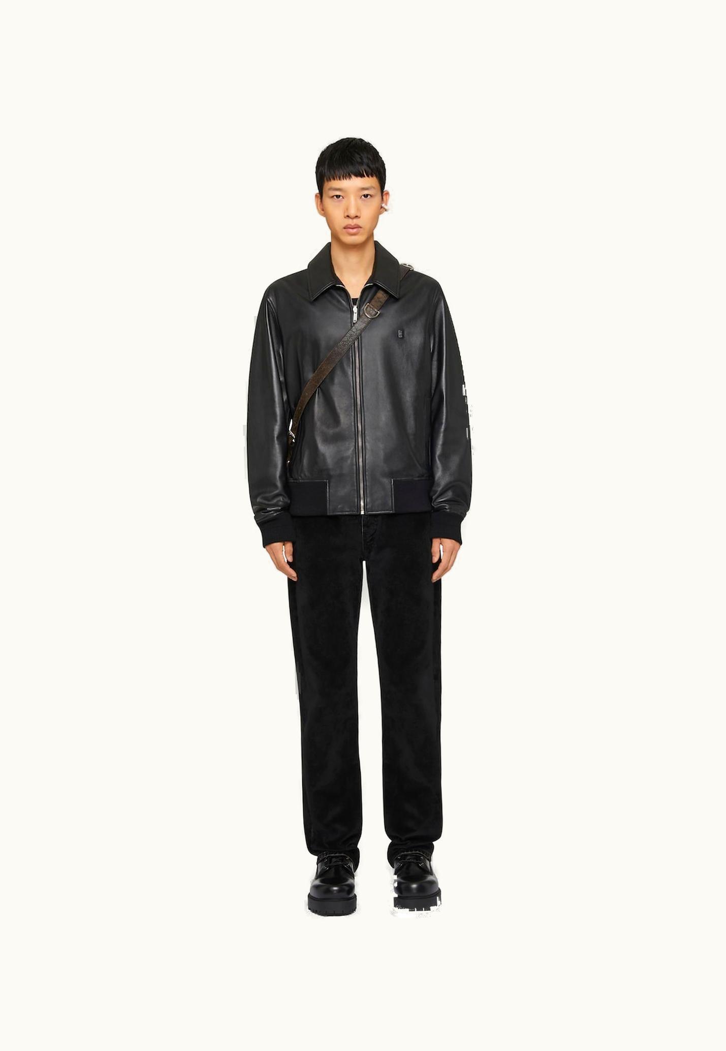 Givenchy Givenchy Reversible Bomber Jacket In Leather - Black