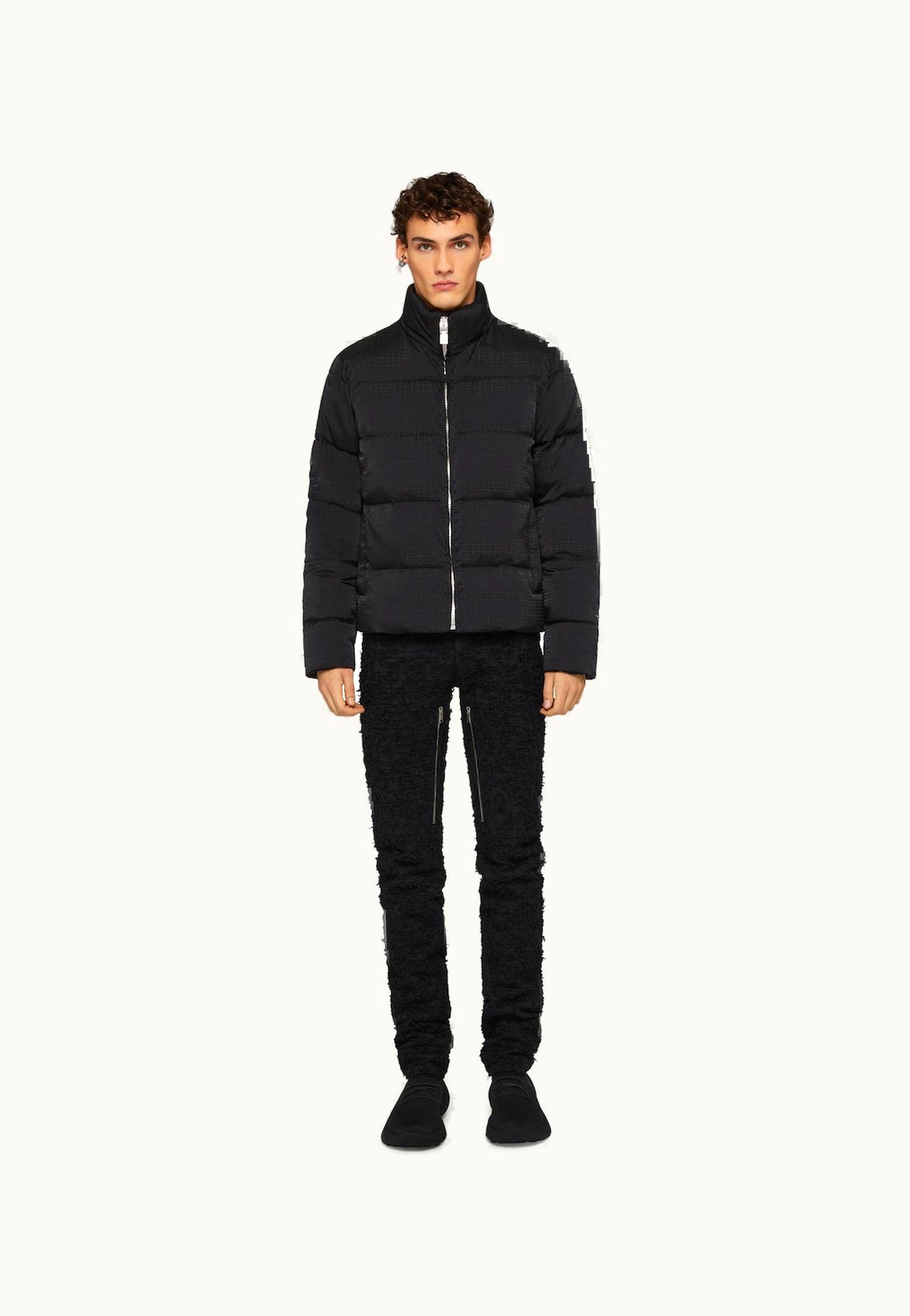 Givenchy Givenchy Puffer Jacket In 4G Jacquard - Black