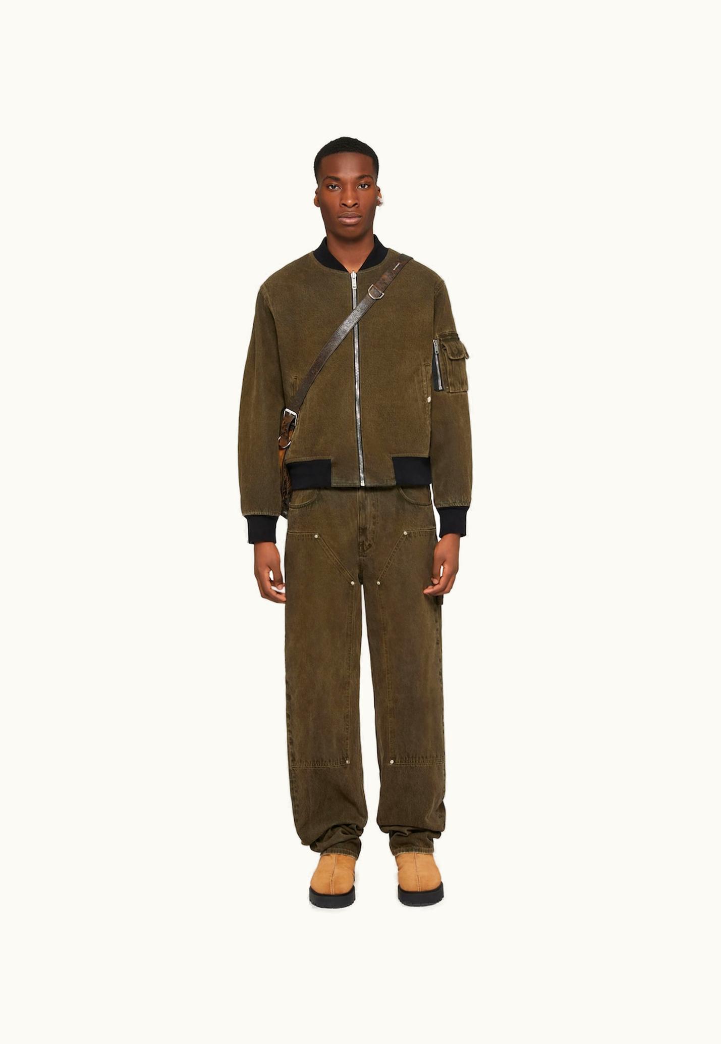 Givenchy Givenchy Reversible Bomber Jacket In Denim - Black / Khaki