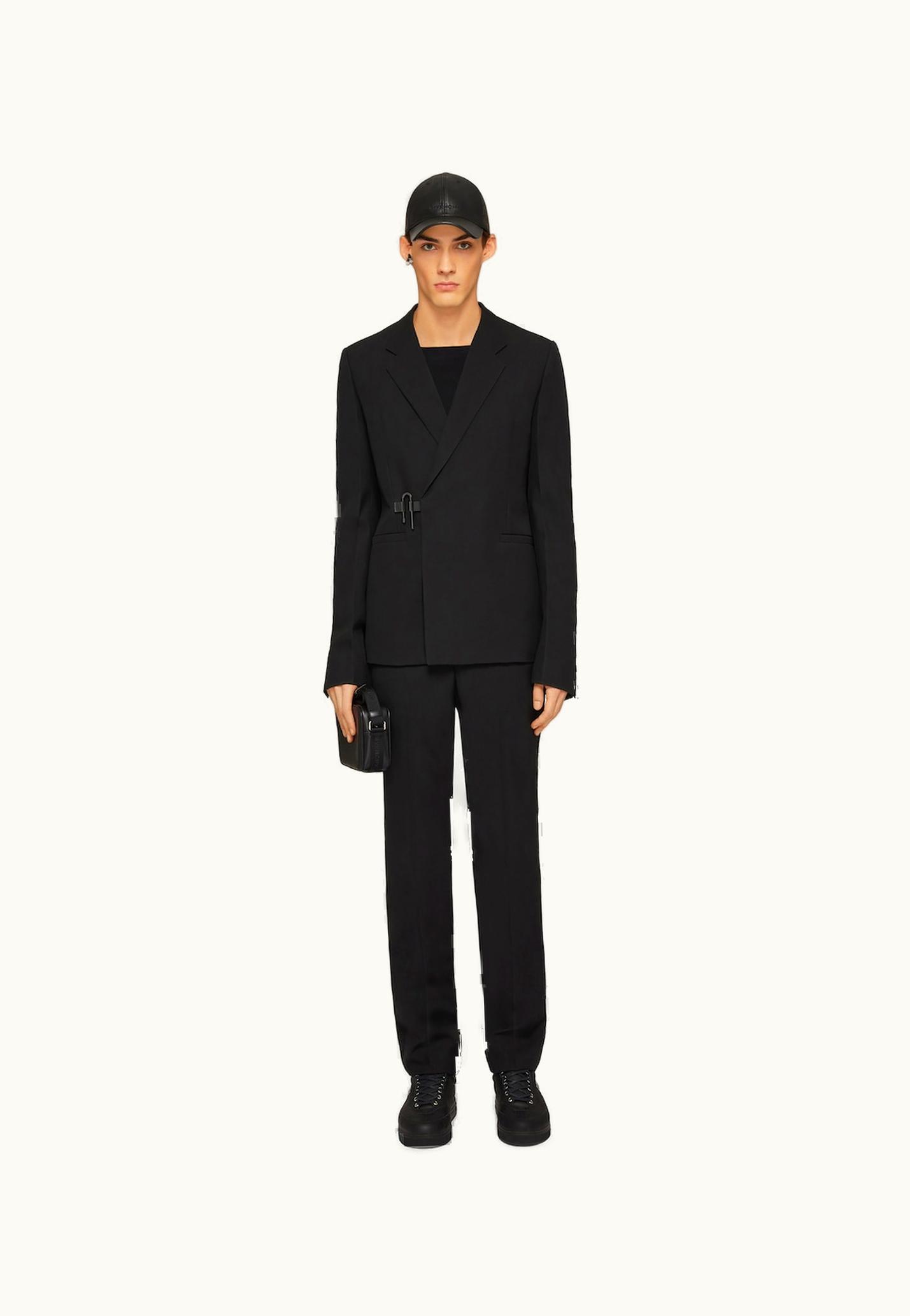 Givenchy Givenchy U-Lock Slim Fit Jacket In Wool - Black