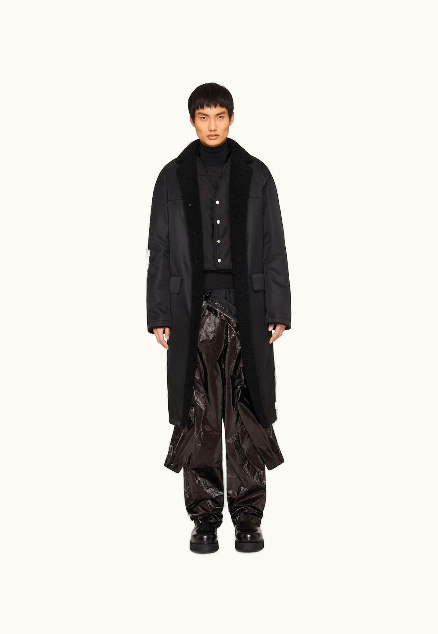 Givenchy Givenchy Long Coat With Shearling Lining - Black