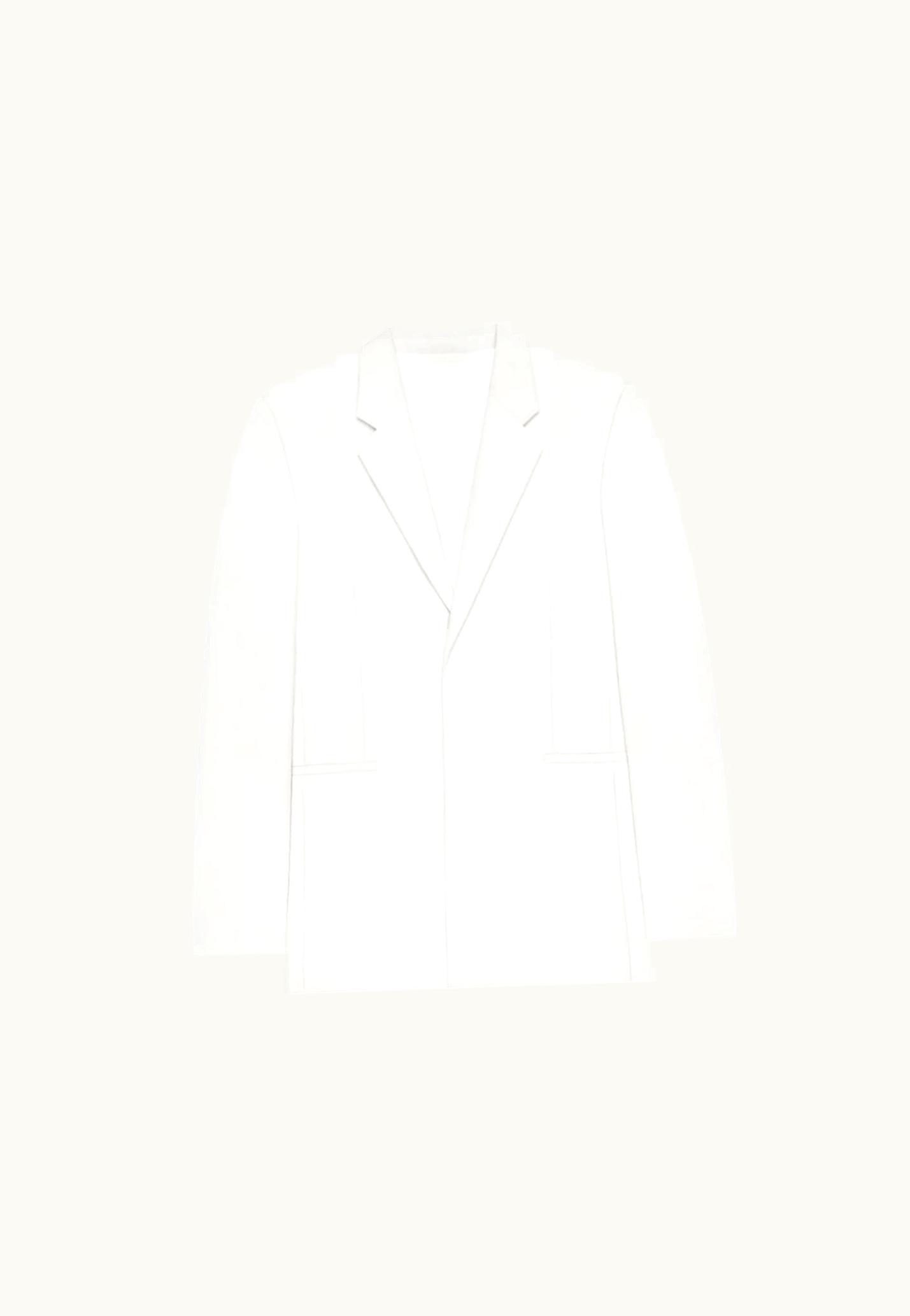 Givenchy Givenchy Extra Fitted Jacket In Wool And Mohair - White