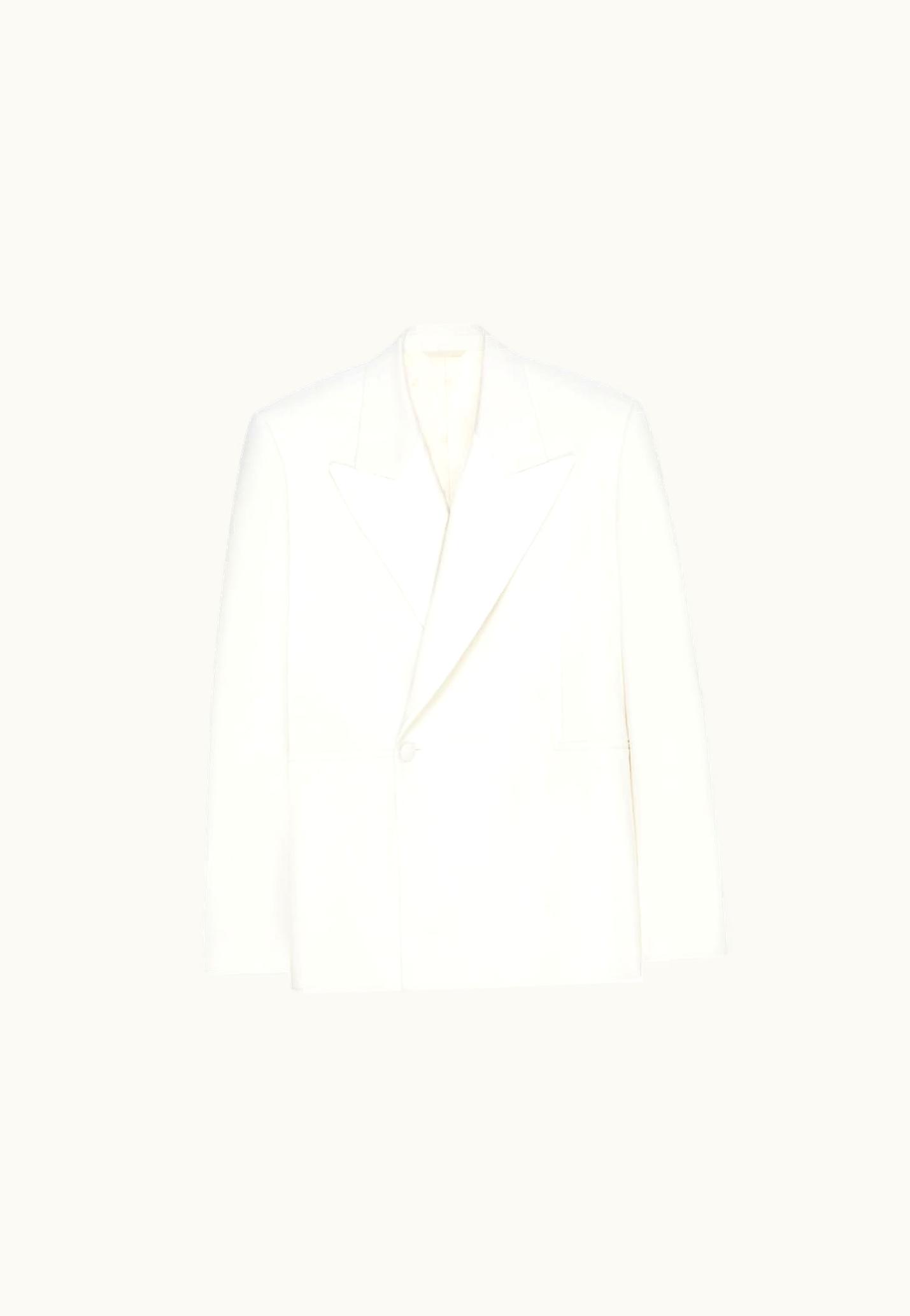 Givenchy Givenchy Oversized Jacket In Wool And Mohair - White