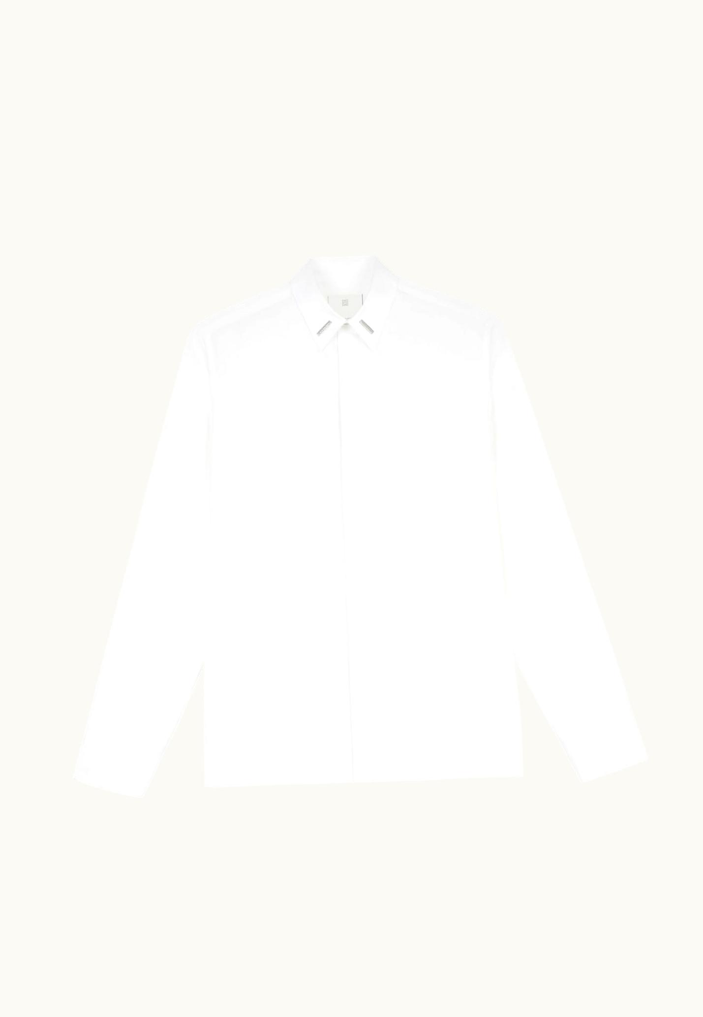 Givenchy Givenchy Shirt In Poplin With Collar Details - White
