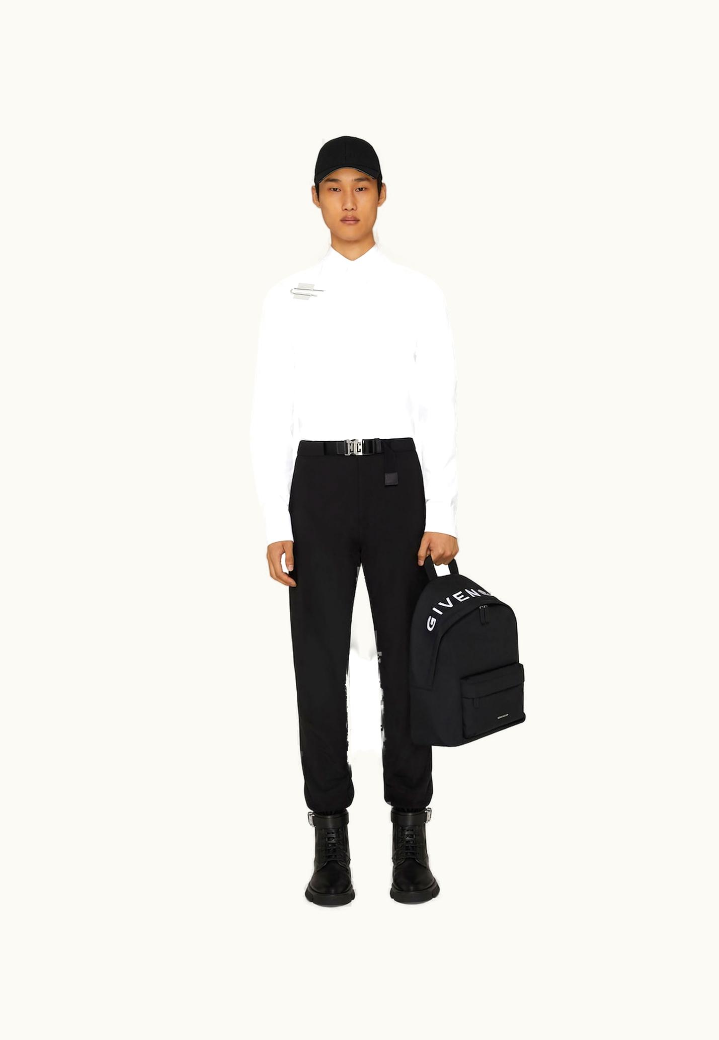 Givenchy Givenchy Shirt In Poplin With U-lock Harness - White
