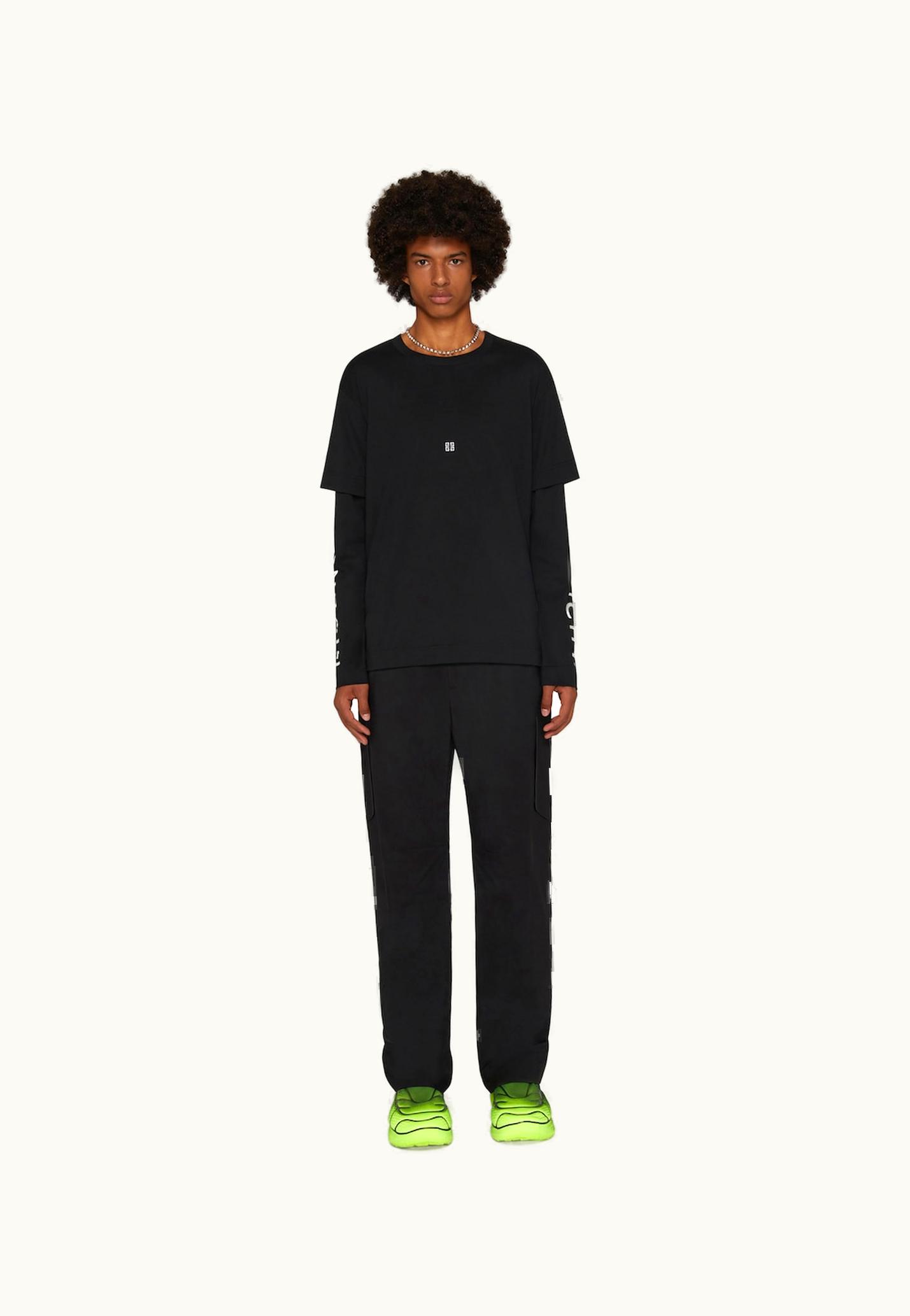 Givenchy Givenchy Double Layered T-Shirt In Cotton - Black