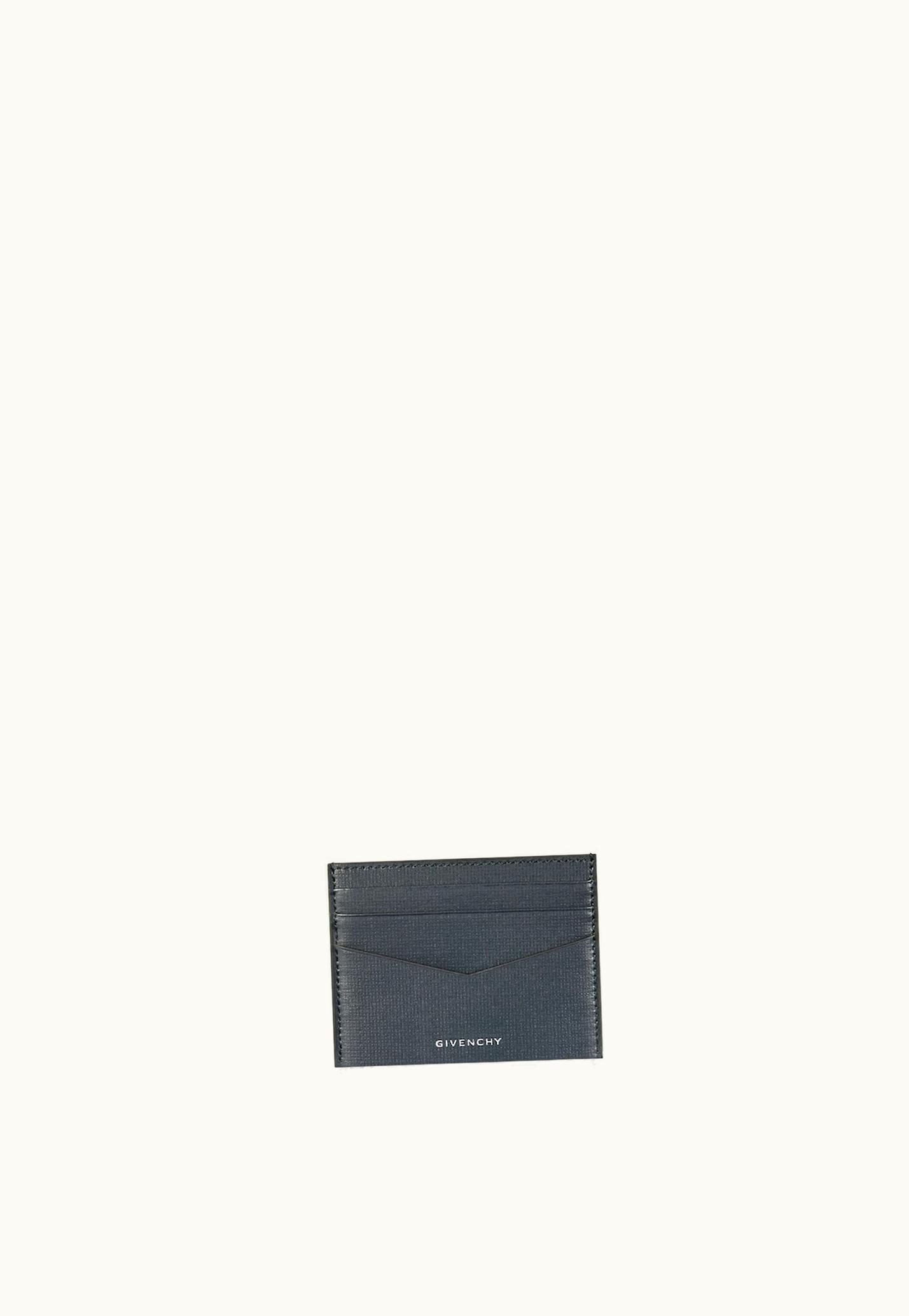 Givenchy Givenchy Card Holder In Two Tone 4G Classic Leather - Grey / Green