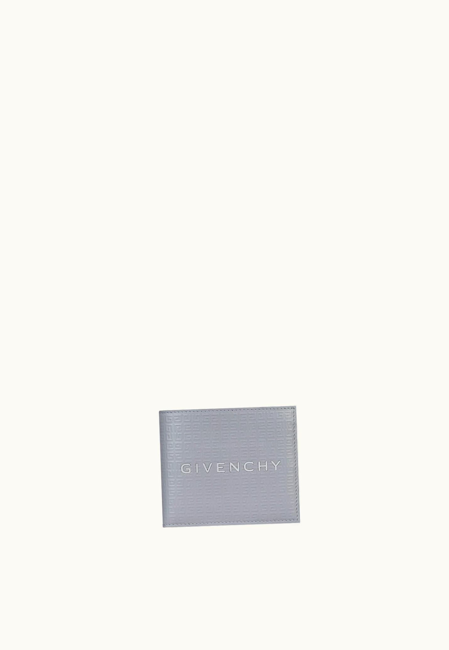 Givenchy Givenchy Wallet In 4G Micro Leather - Light Grey
