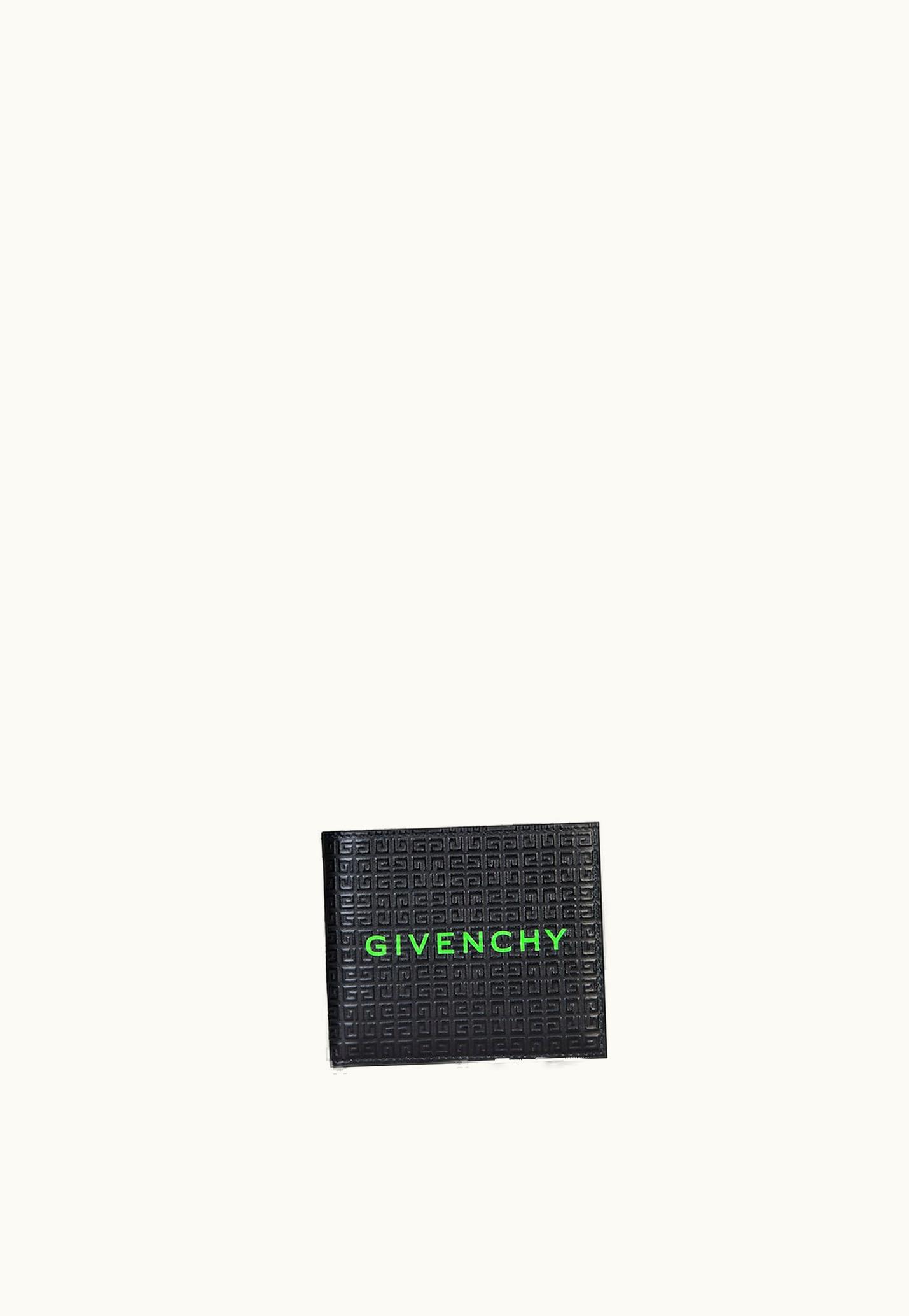 Givenchy Givenchy Wallet In 4G Micro Leather - Black / Green