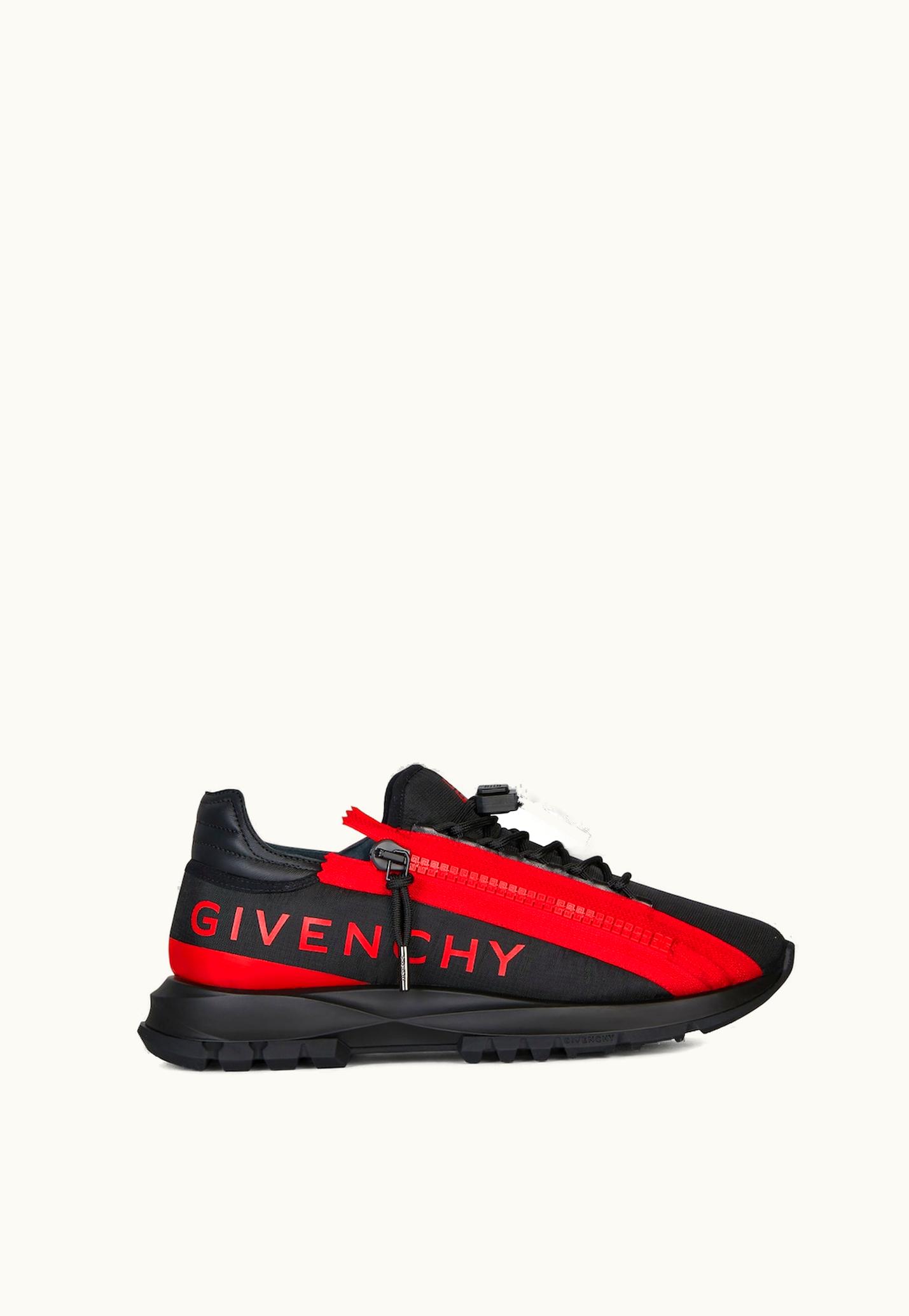 Givenchy Givenchy Spectre Runner Sneakers In Synthetic Fiber With Zip - Black / Red