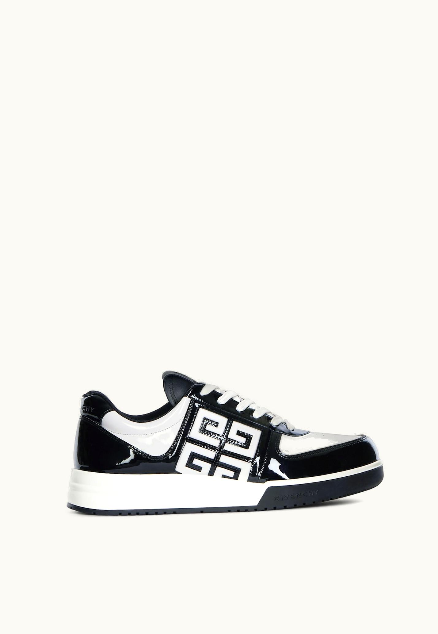 Givenchy Givenchy G4 Sneakers In Patent Leather - Black / White