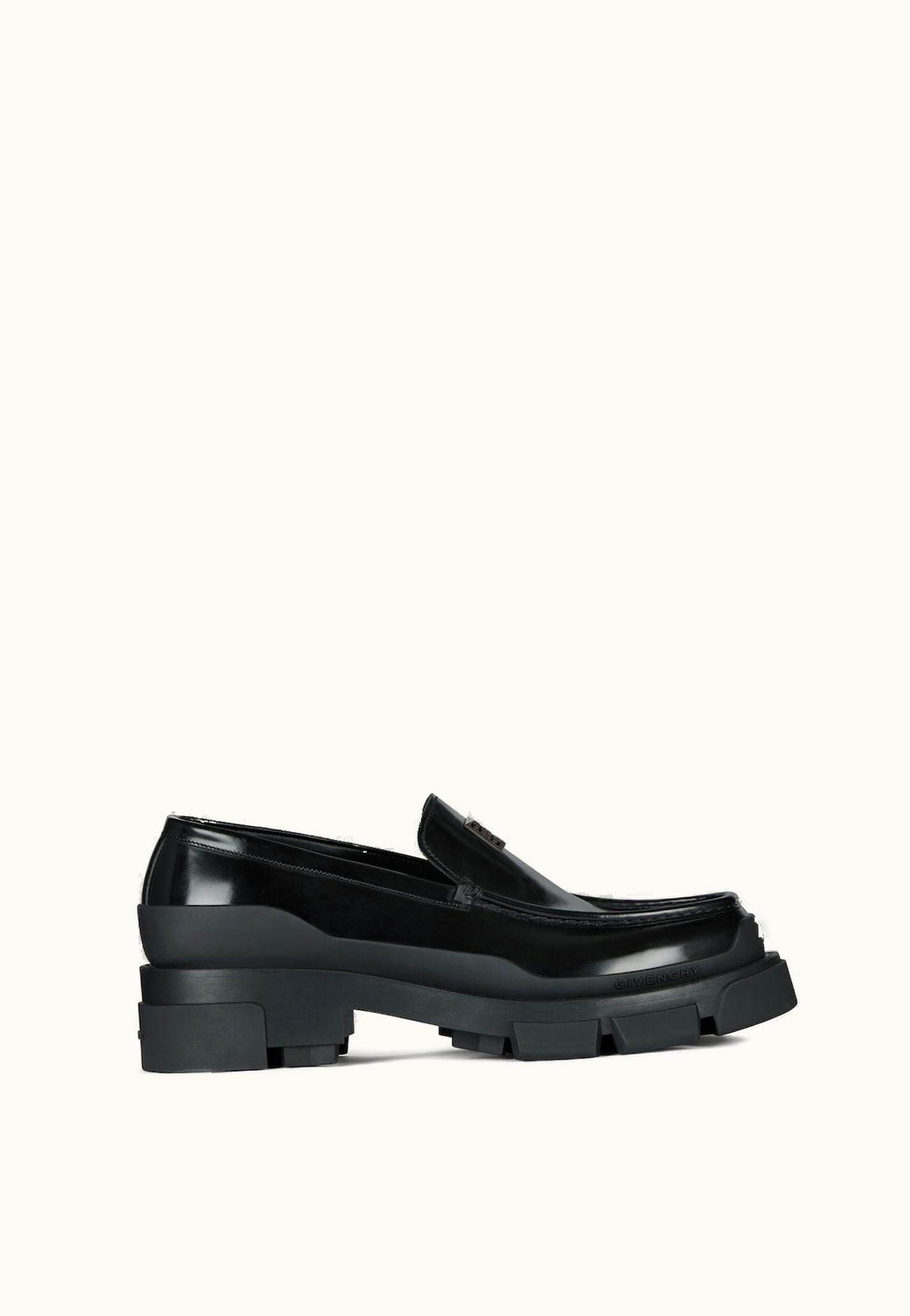 Givenchy Givenchy Terra Loafer In Brushed Leather - Black BLACK