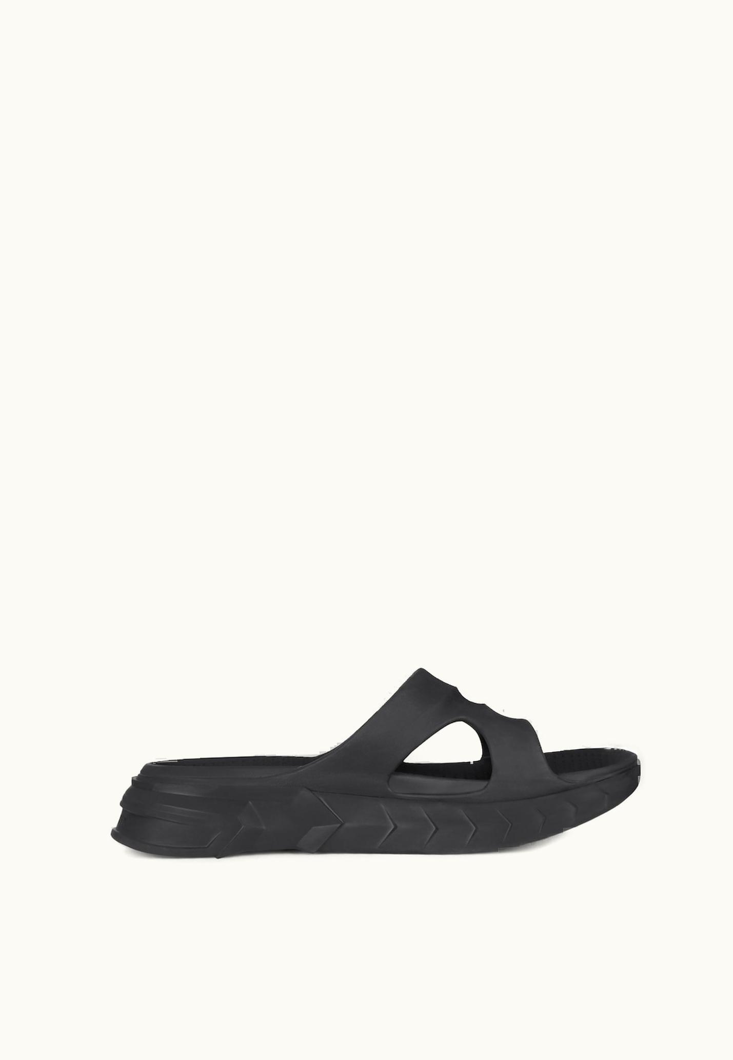 Givenchy Givenchy Marshmallow Flat Sandals In Rubber - Black BLACK