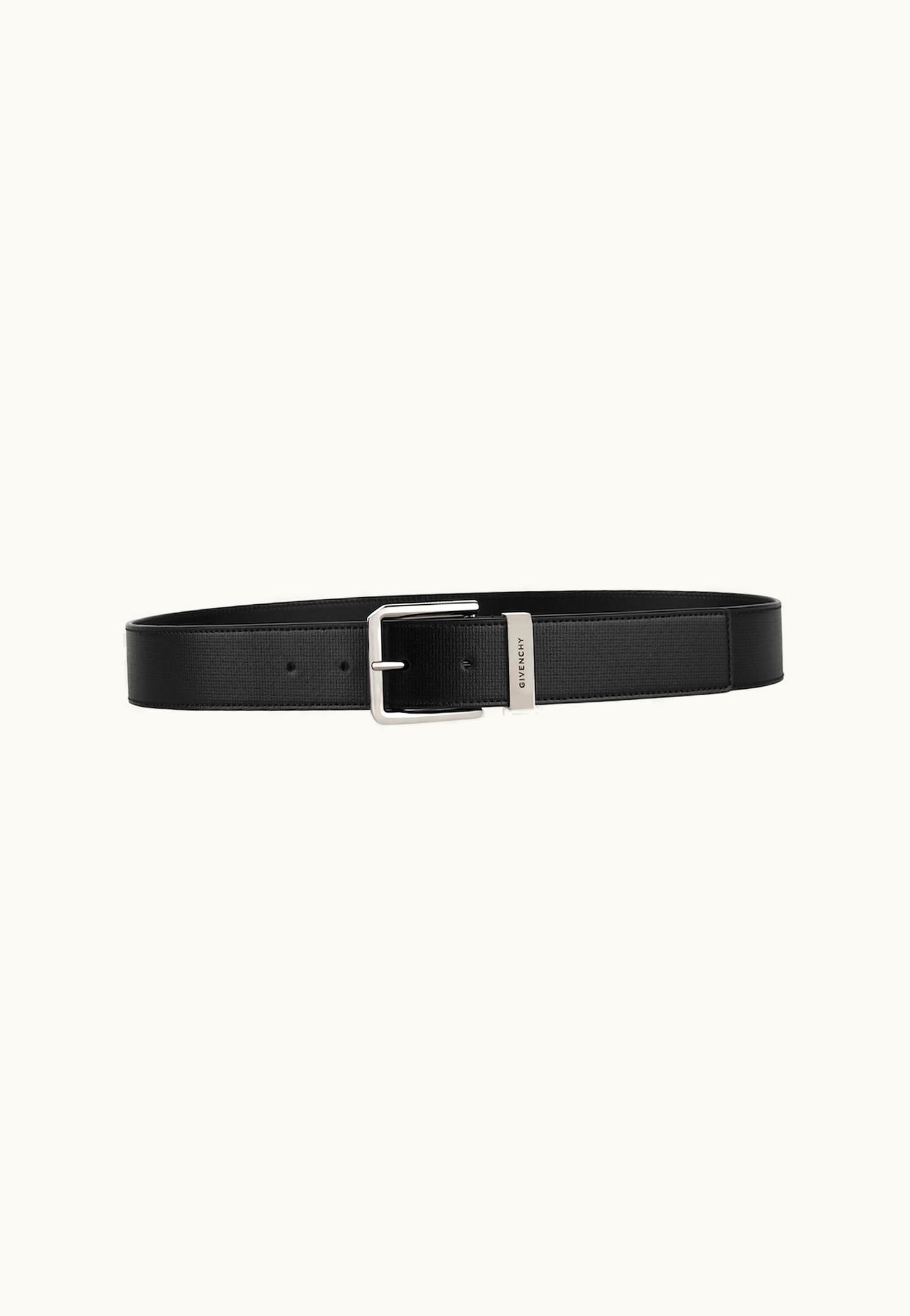 Givenchy Givenchy Gentleman Belt In 4G Classic Leather - Black