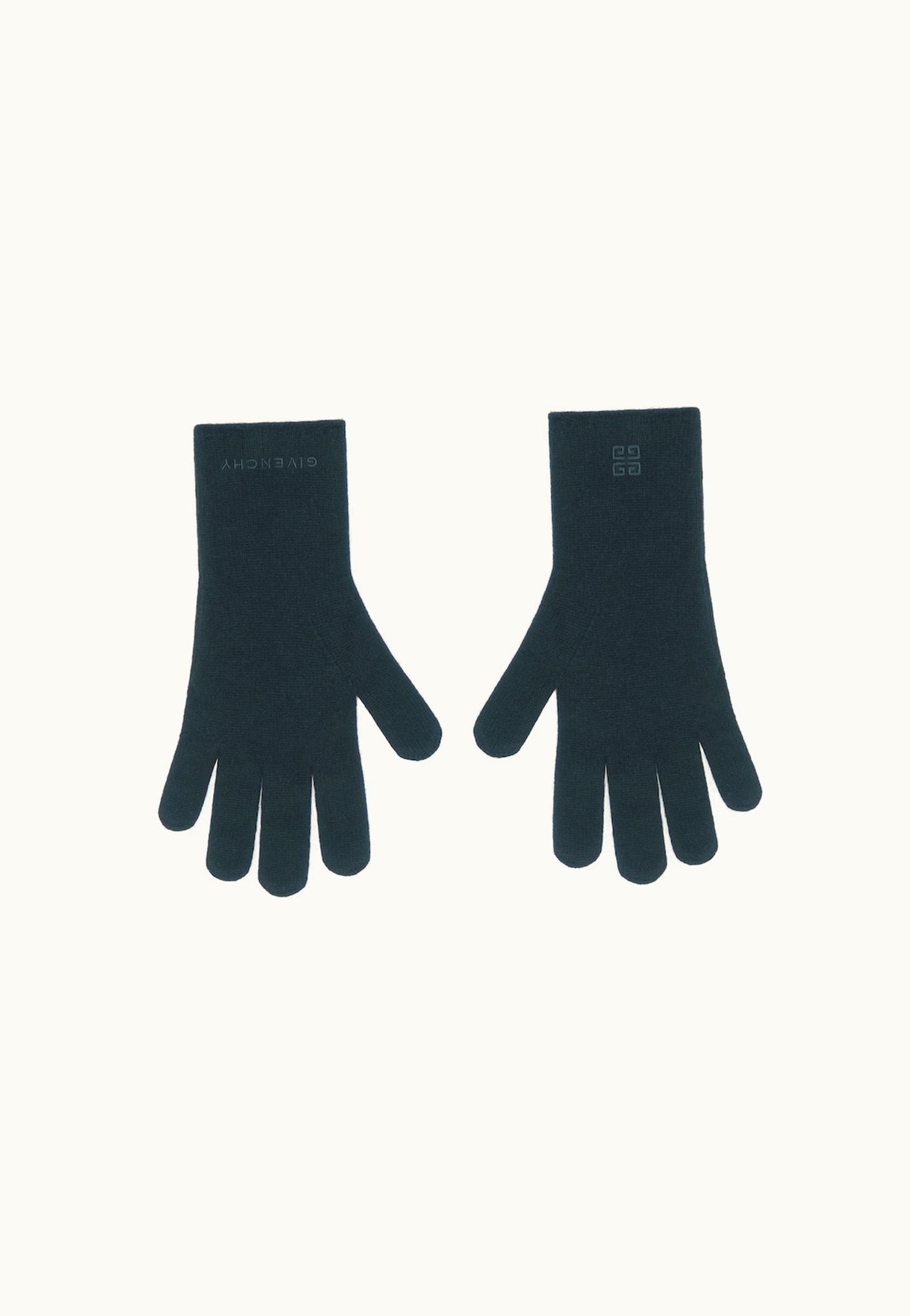 Givenchy Givenchy Gloves In Cashmere - Green Forest