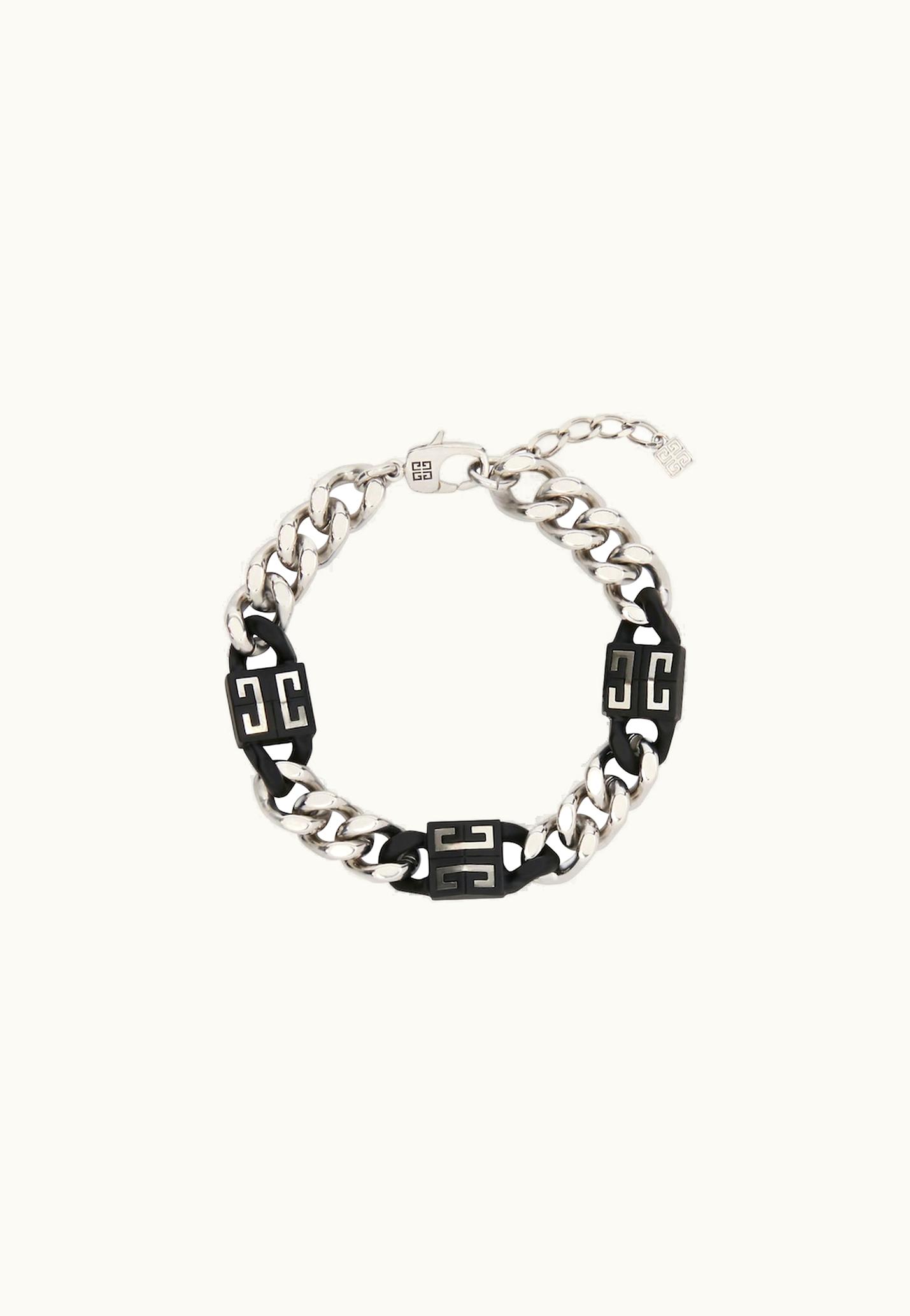 Givenchy Givenchy 4G Bracelet In Metal - Black / Silvery