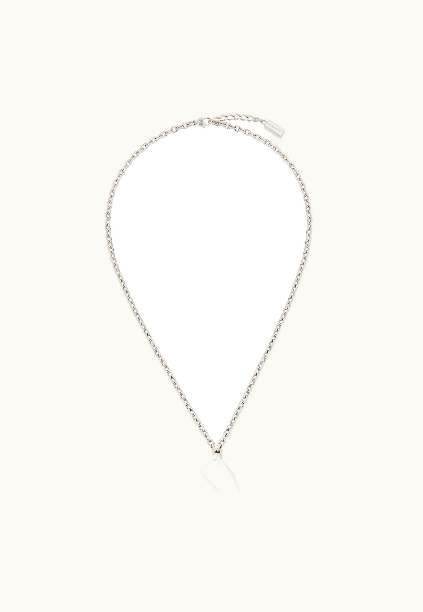 Givenchy Givenchy Giv Cut Necklace In Metal And Enamel - Optic White