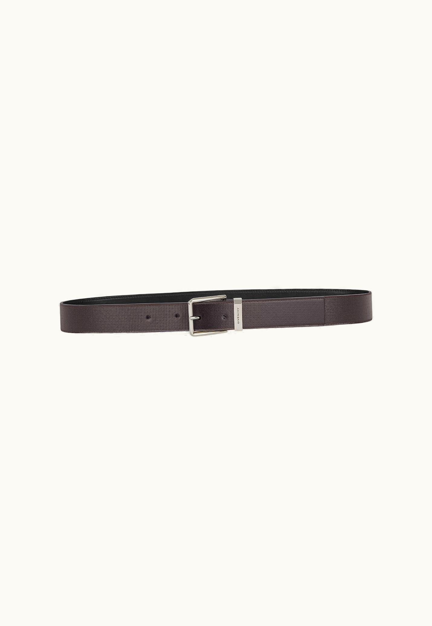 Givenchy Givenchy Gentleman Belt In 4G Classic Leather - Dark Brown