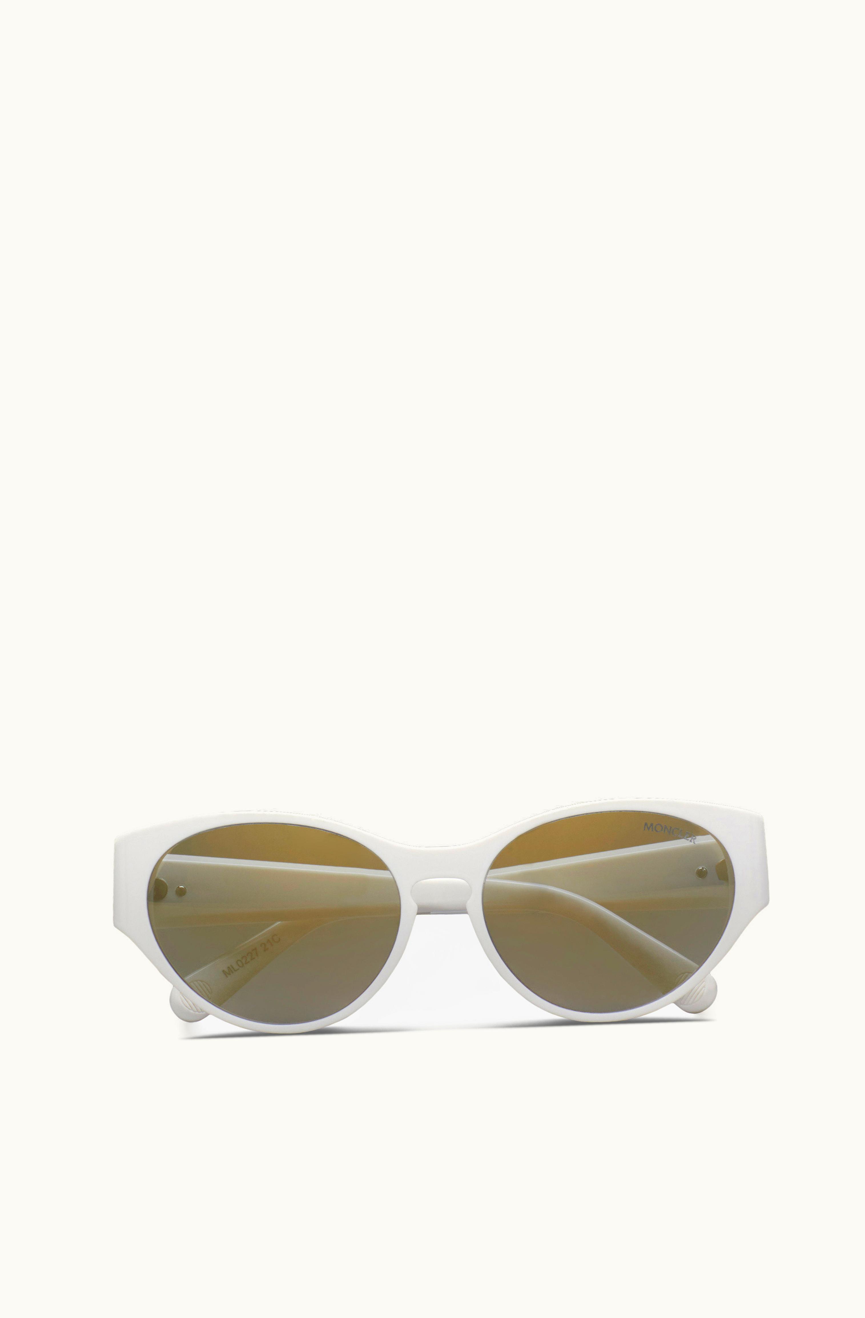Moncler Moncler Bellejour Geometric Sunglasses Optical White