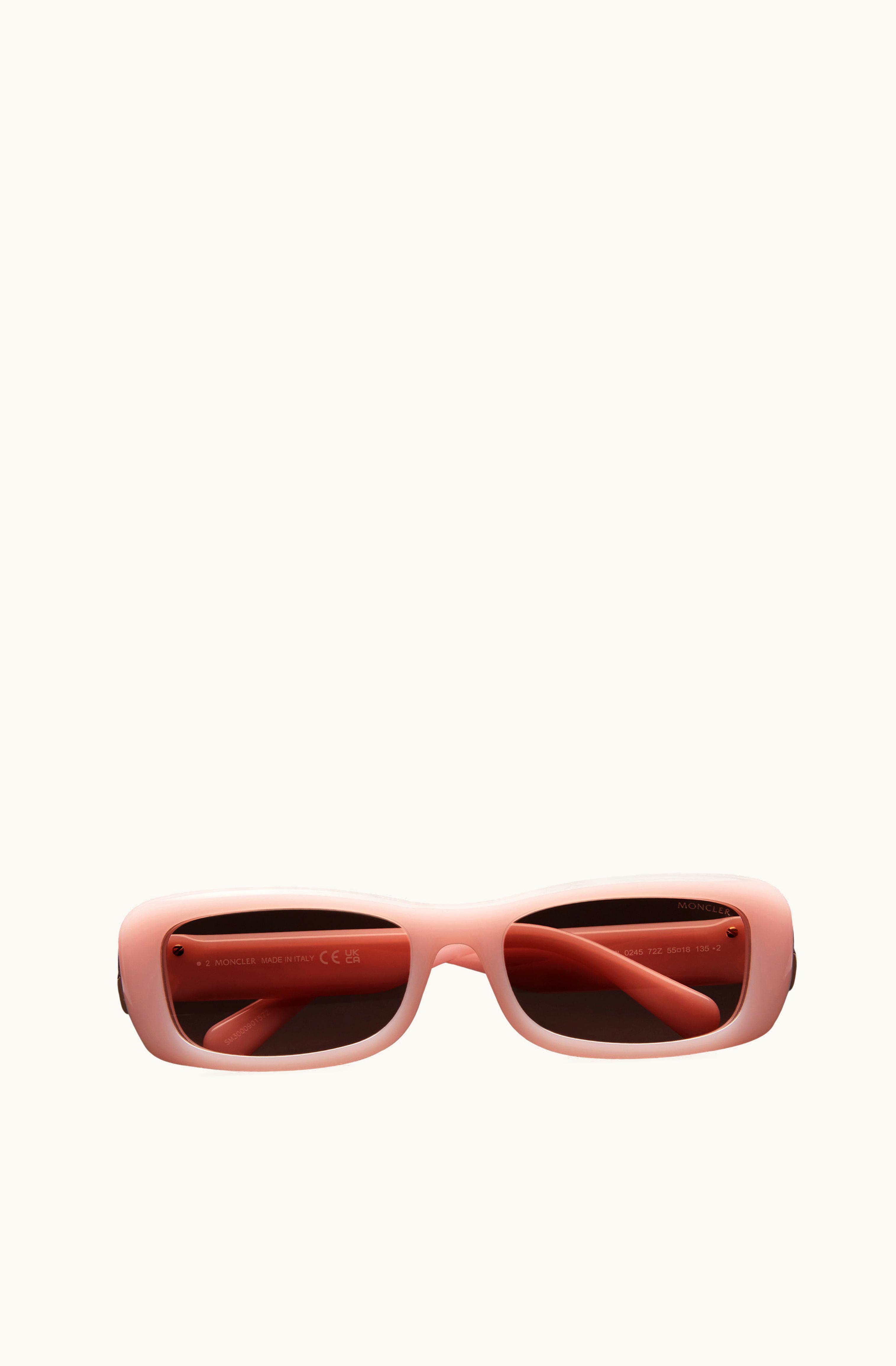 Moncler Moncler Minuit Rectangular Sunglasses Shiny Pink