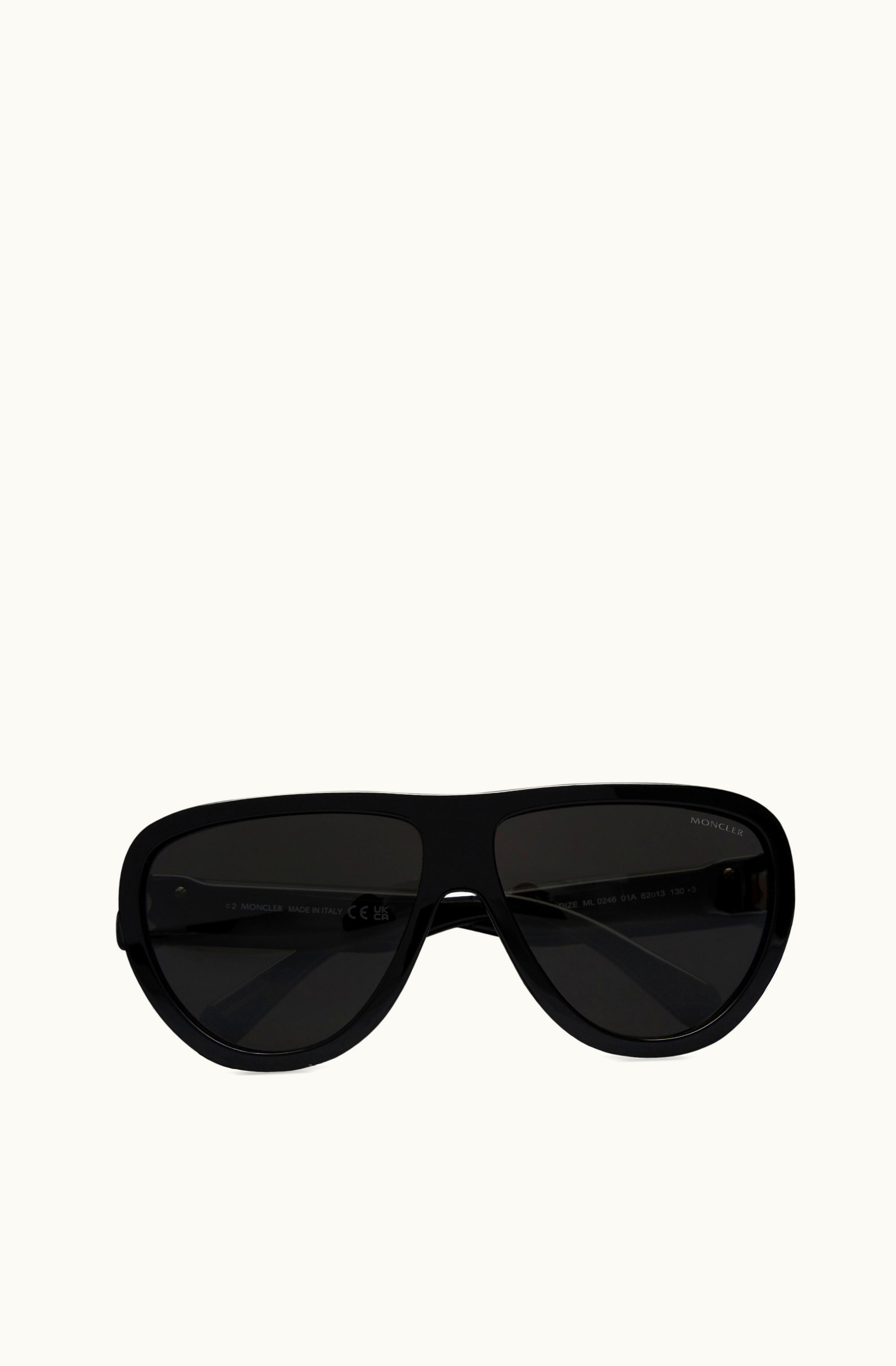 Moncler Moncler Anodize Pilot Sunglasses Black & Dark Gray