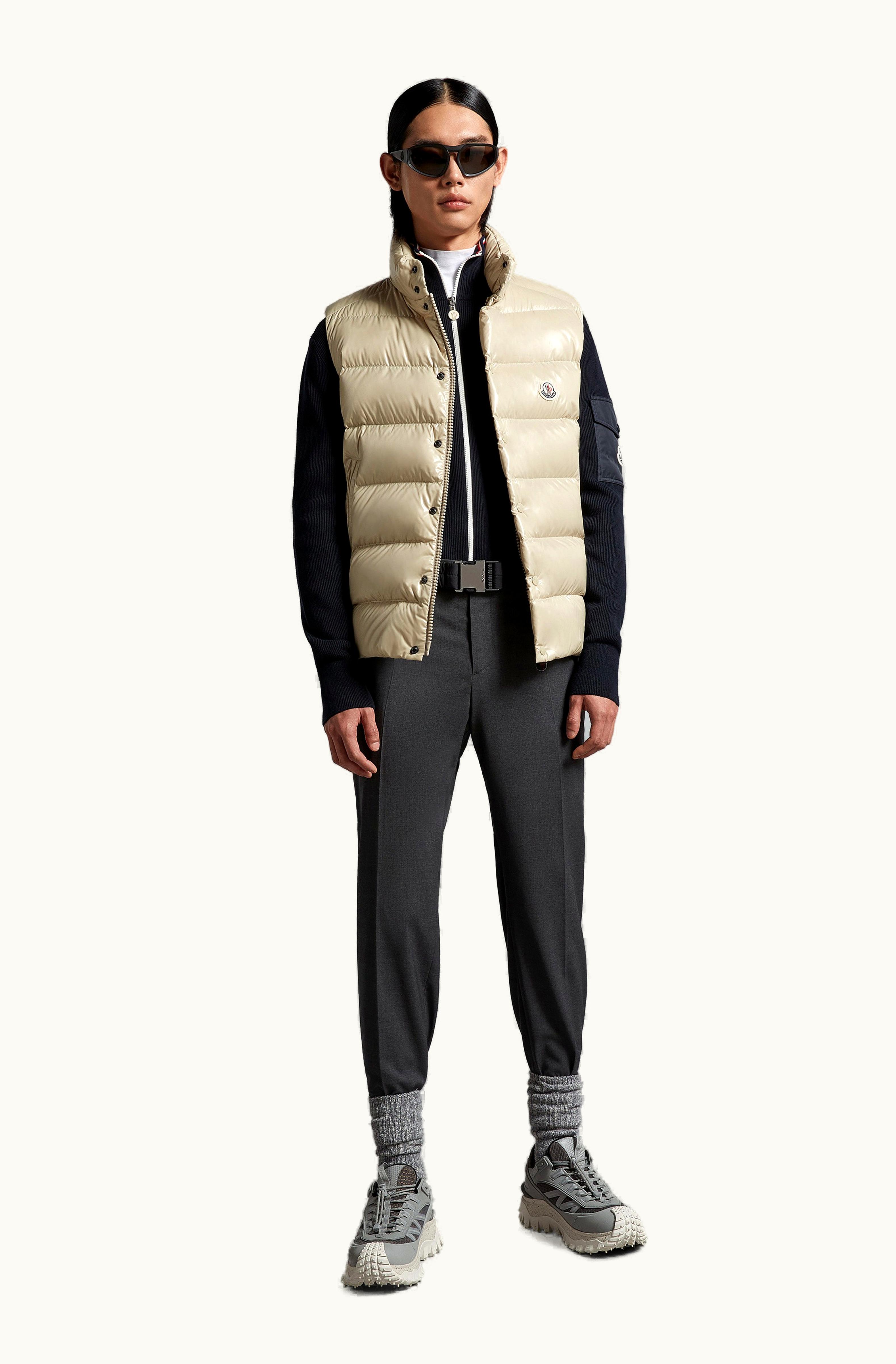 Moncler Moncler Tibb Down Gilet Beige